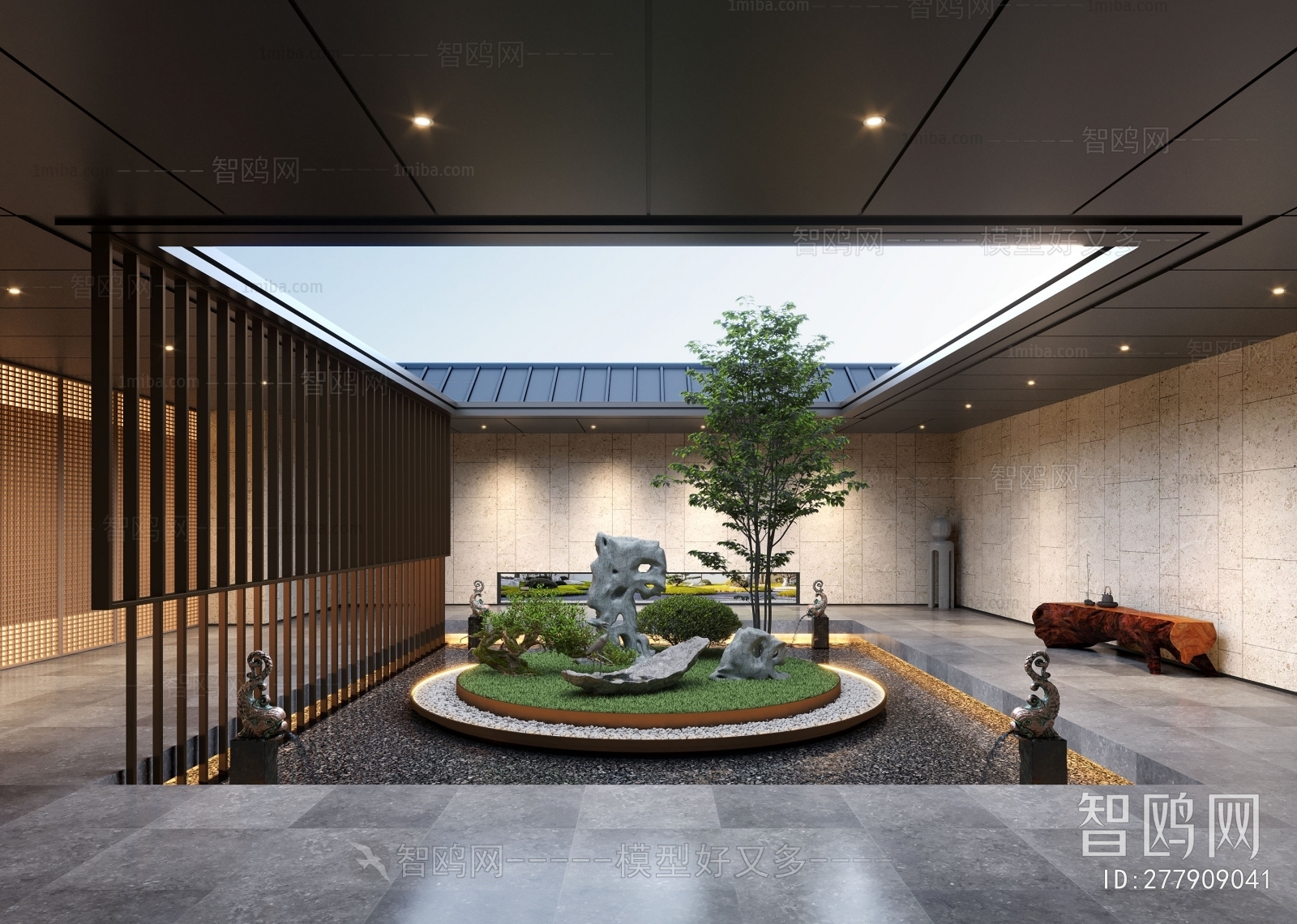 Modern Courtyard/landscape