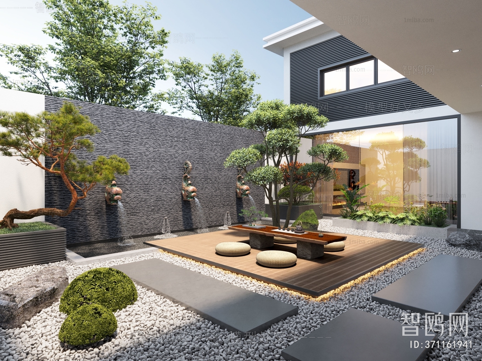 Modern Courtyard/landscape