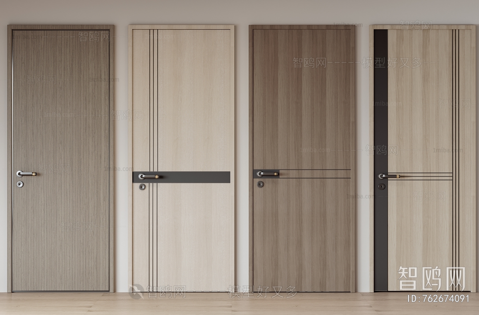 Modern Solid Wood Door