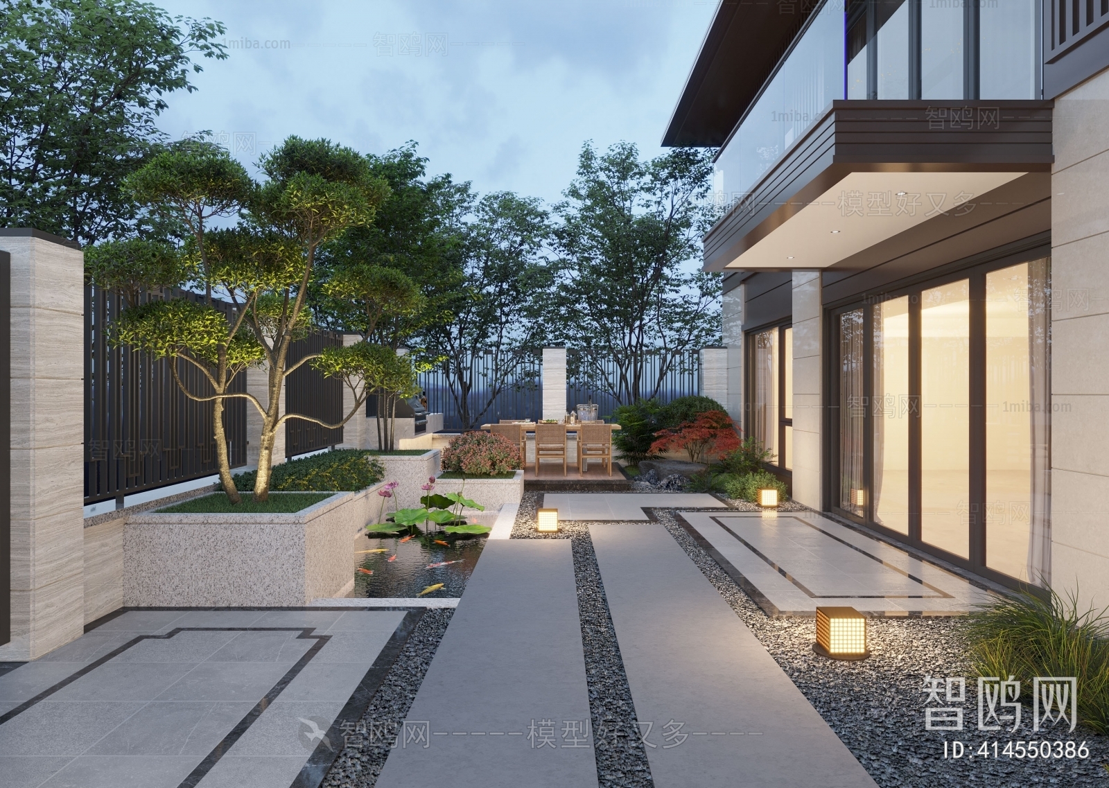 Modern Courtyard/landscape