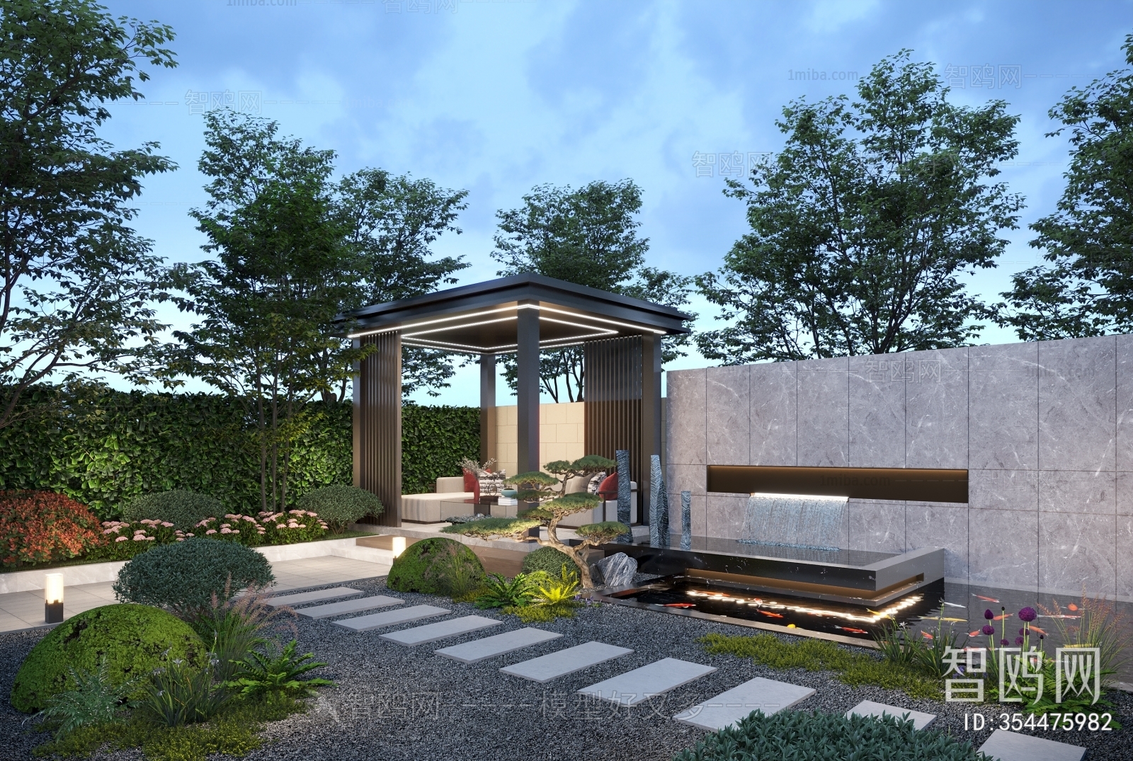 Modern Courtyard/landscape