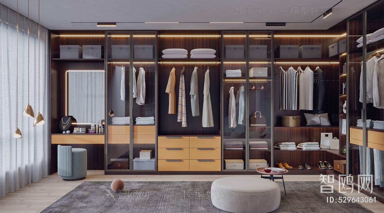 Modern Clothes Storage Area