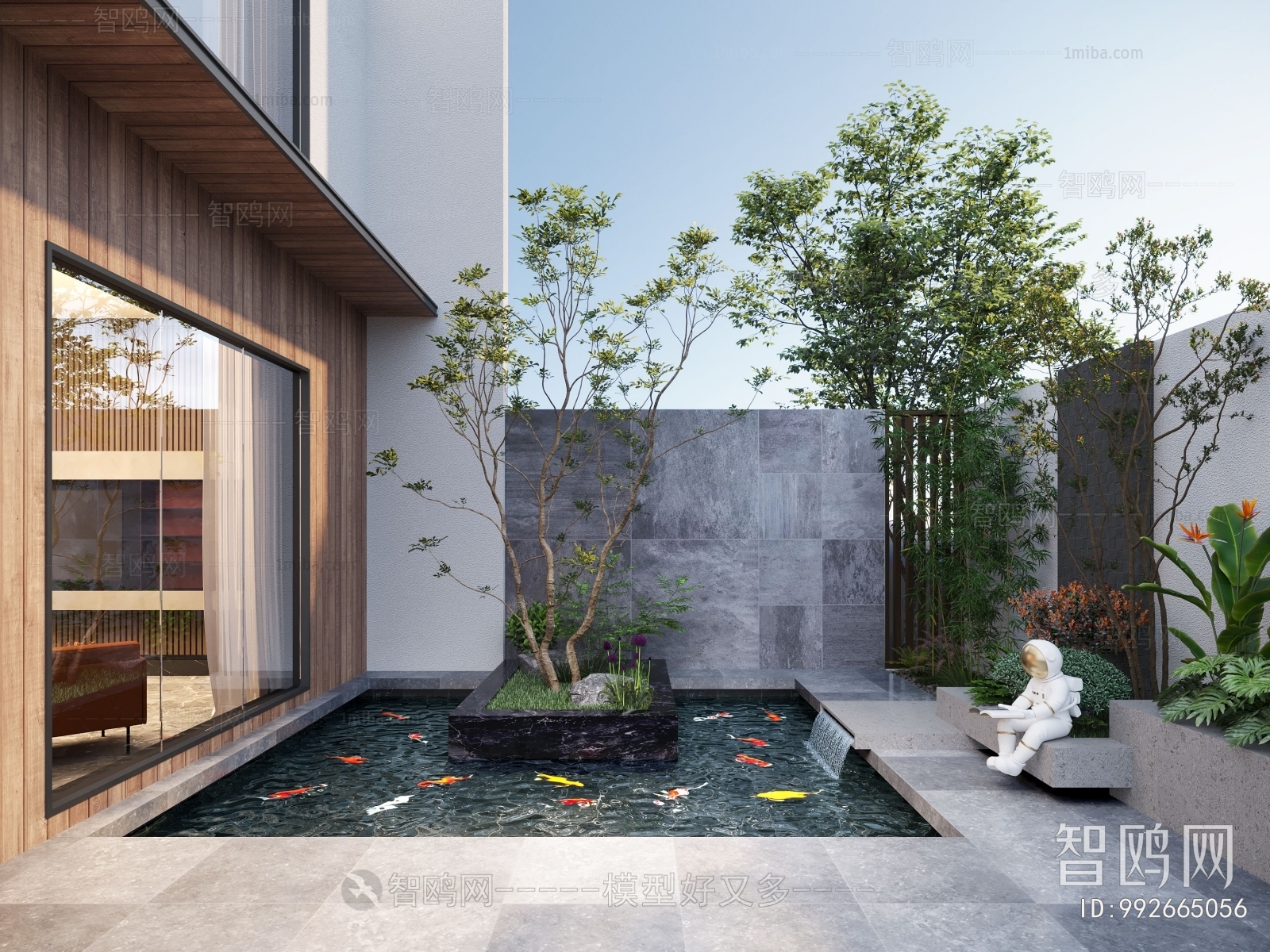 Modern Courtyard/landscape