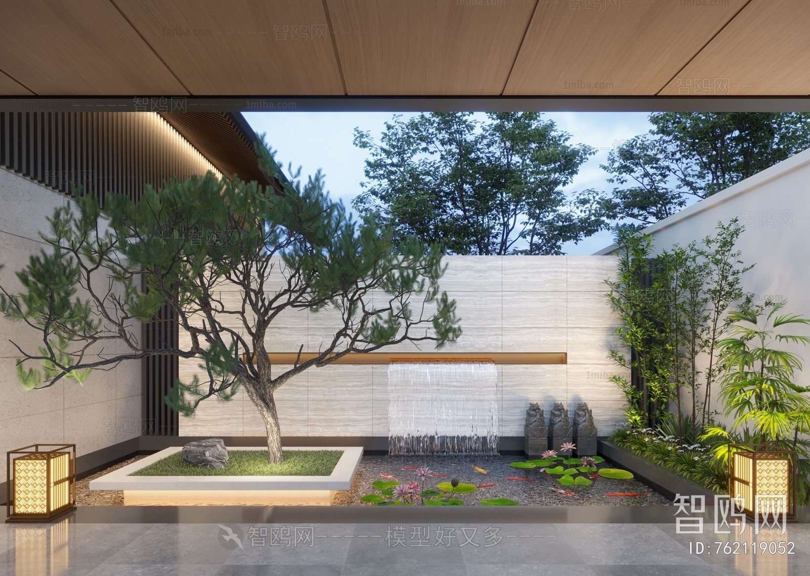 Modern Courtyard/landscape