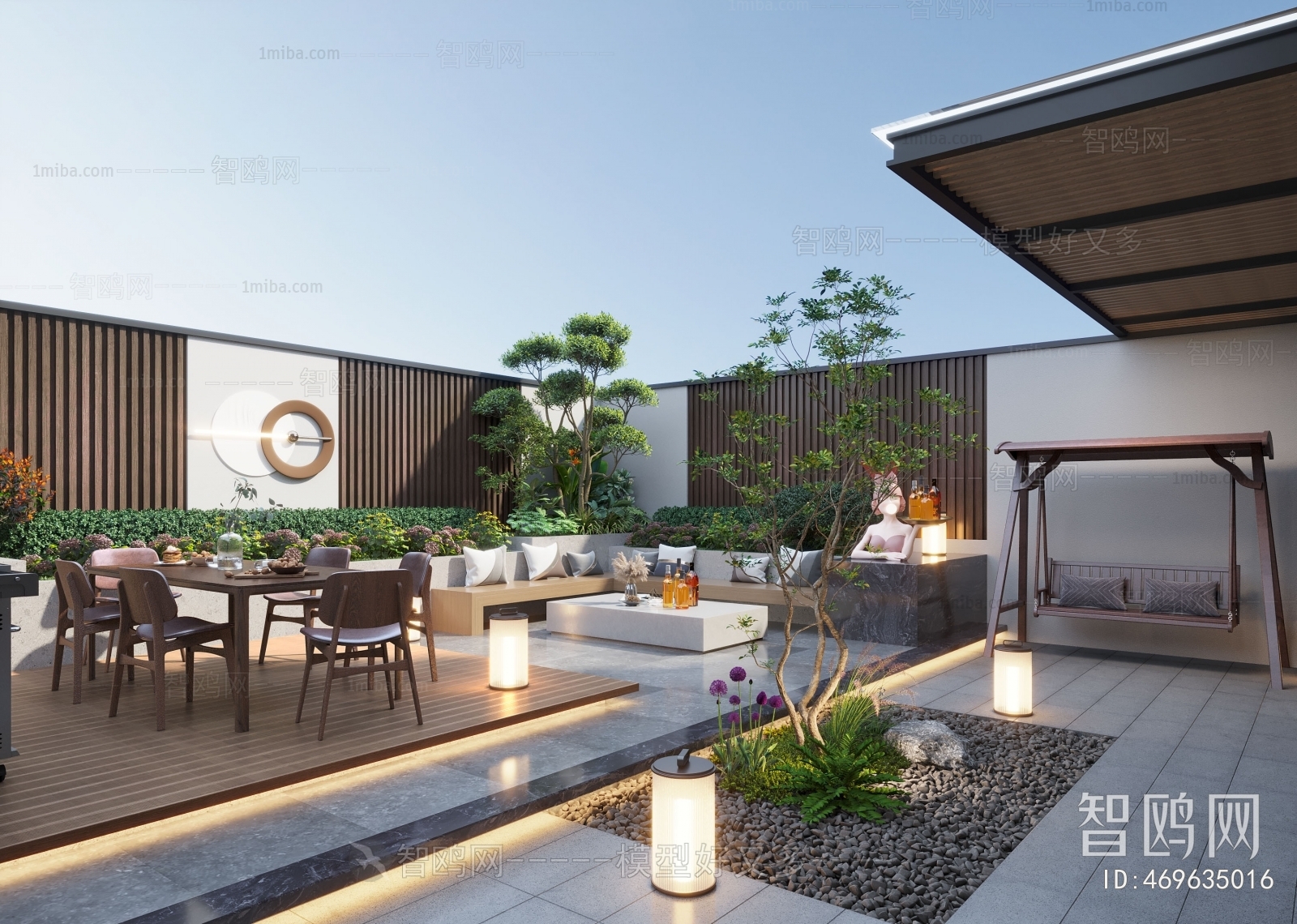 Modern Courtyard/landscape