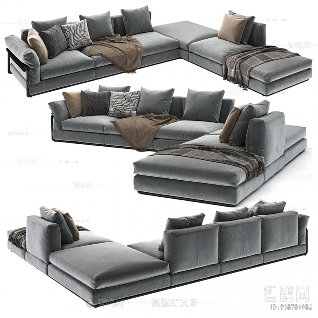 Modern Multi Person Sofa