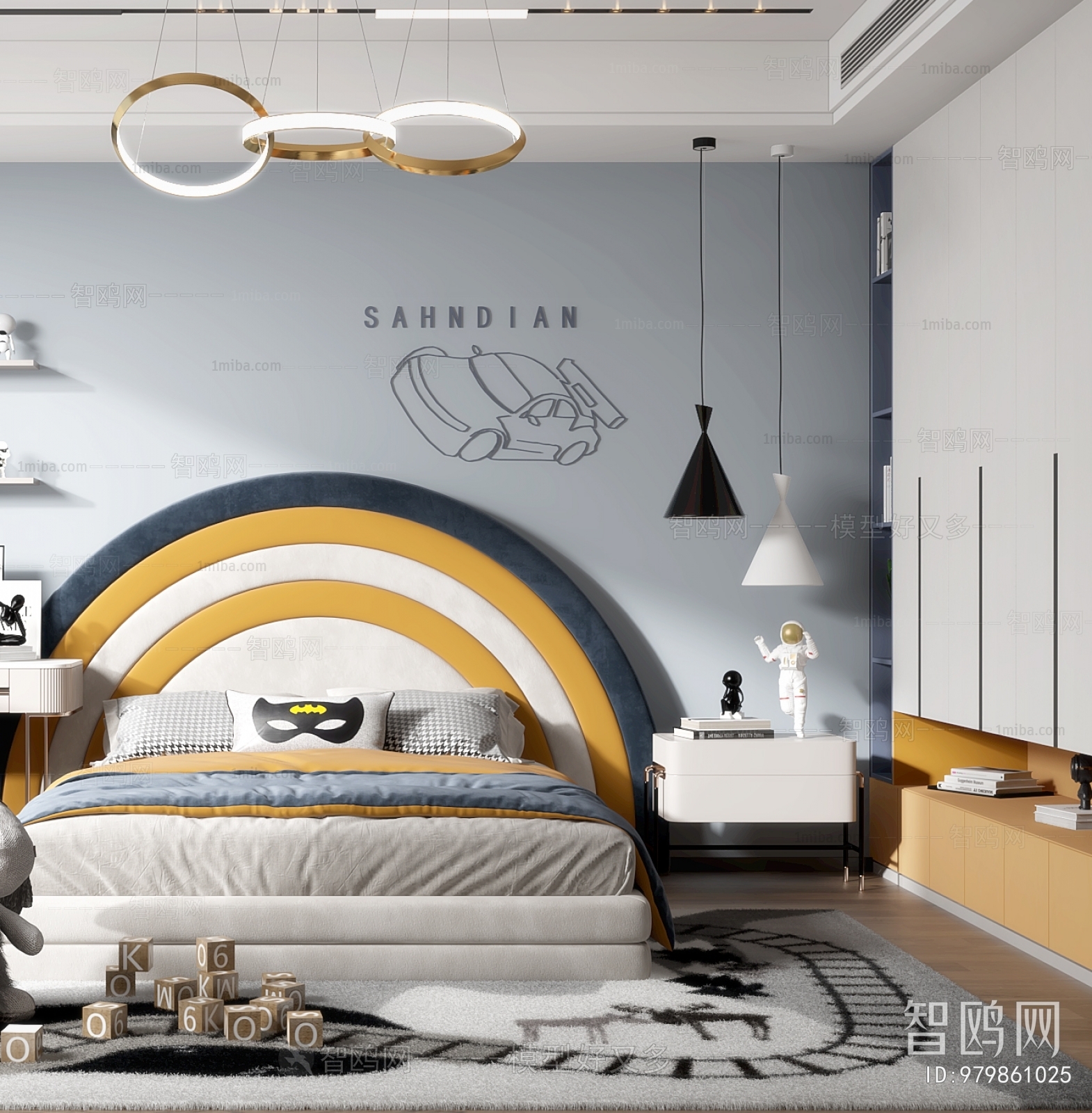 Modern Boy's Room And Son's Room