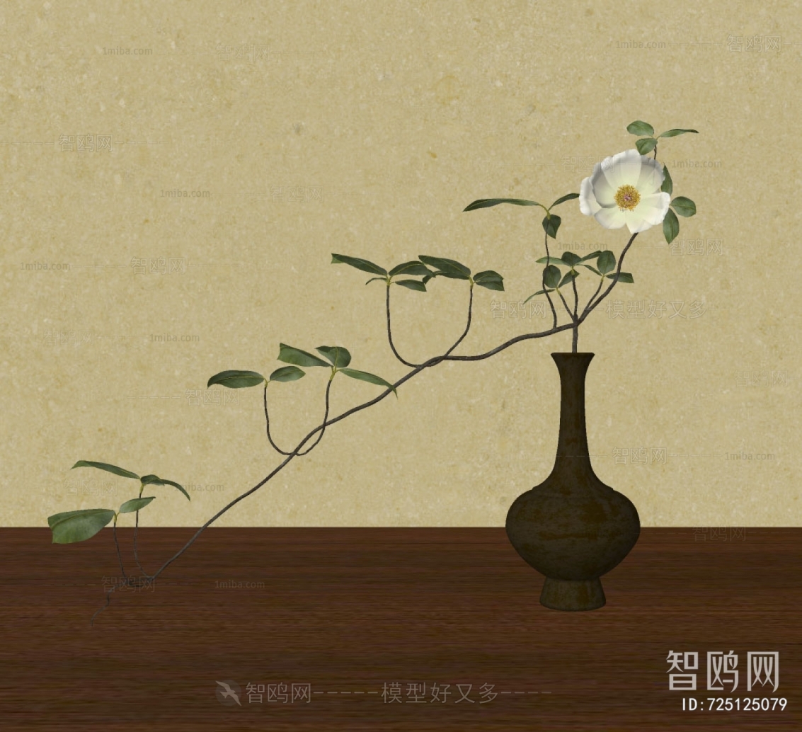 新中式白色牡丹花艺