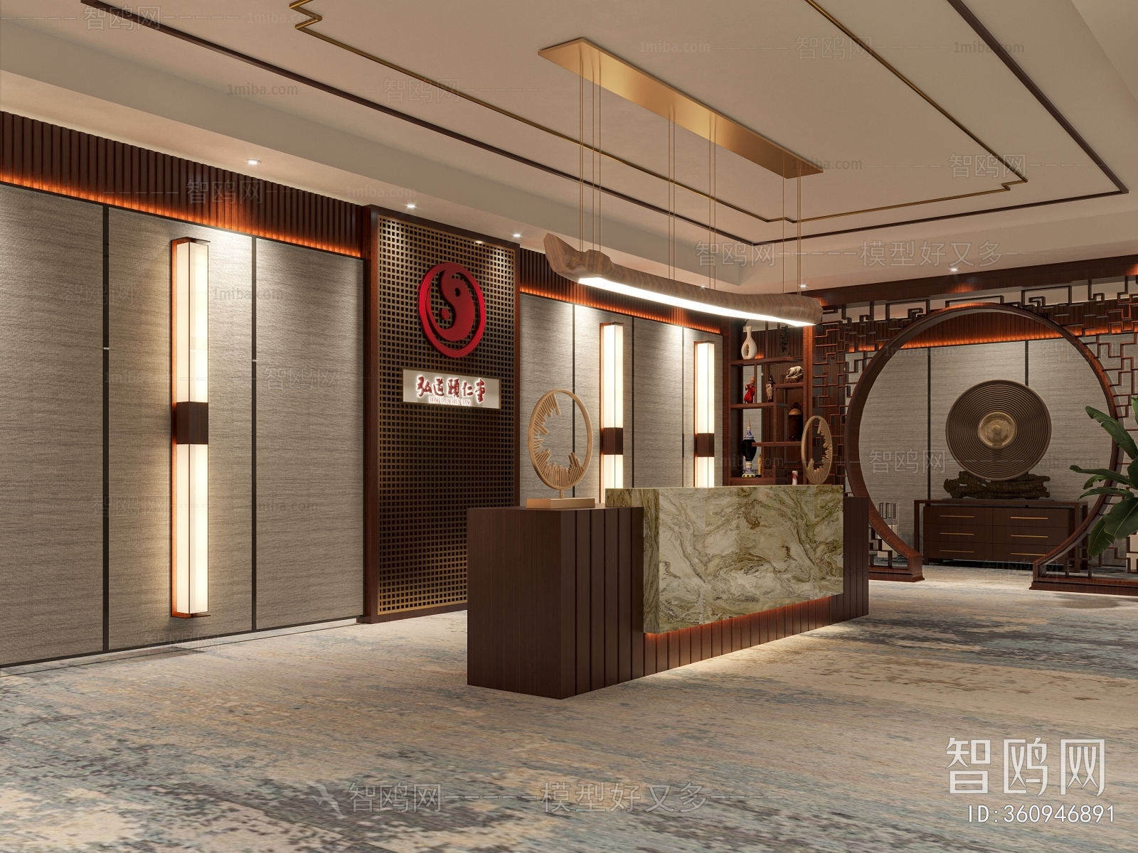 New Chinese Style Lobby Hall