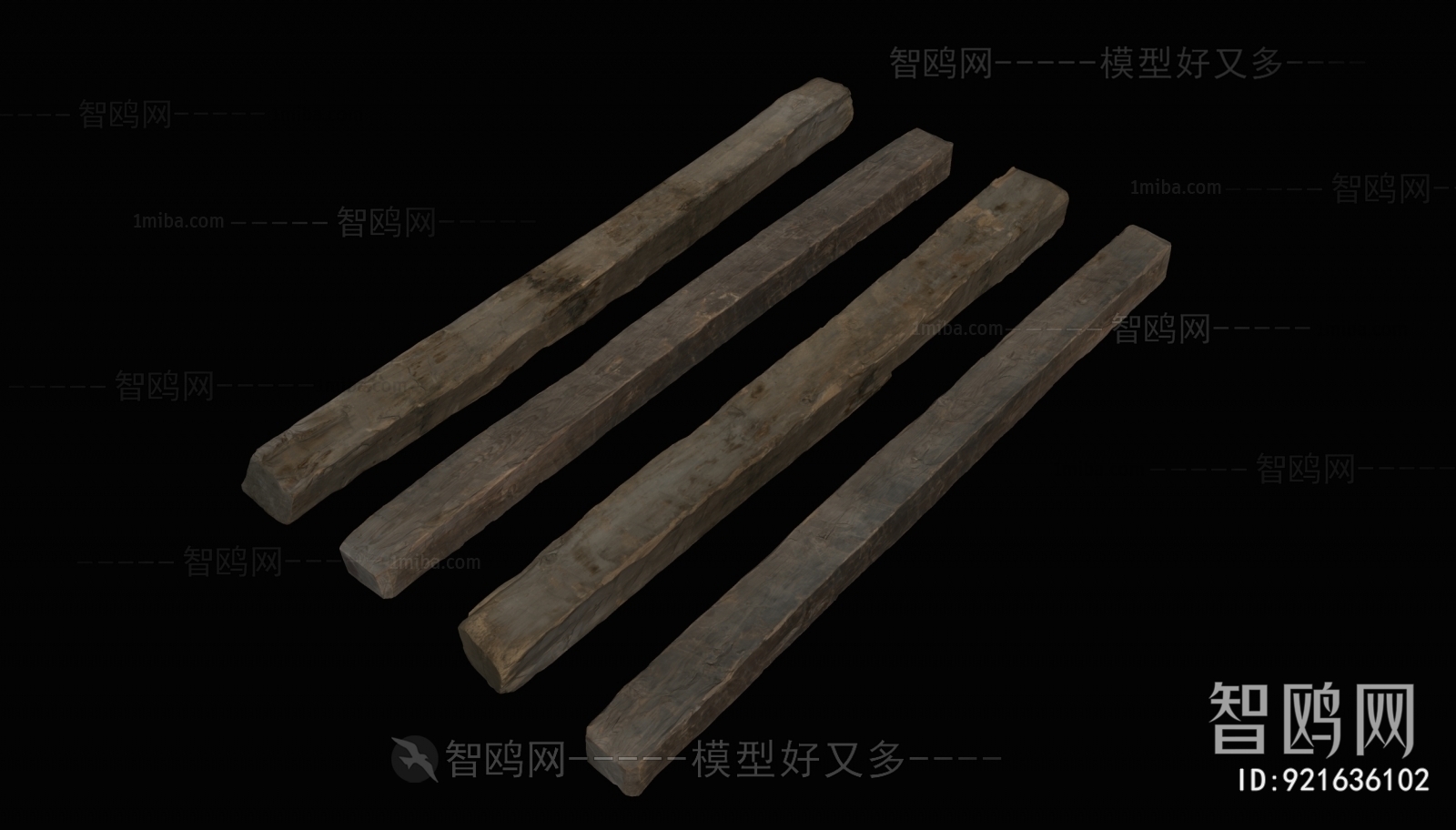 现代木头 木梁  柱子