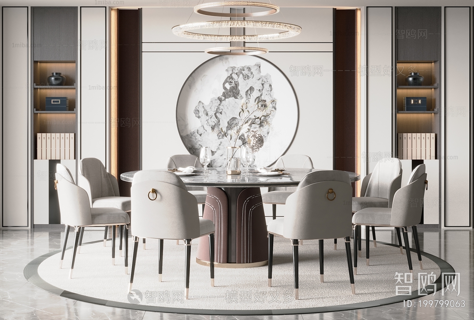 New Chinese Style Dining Room