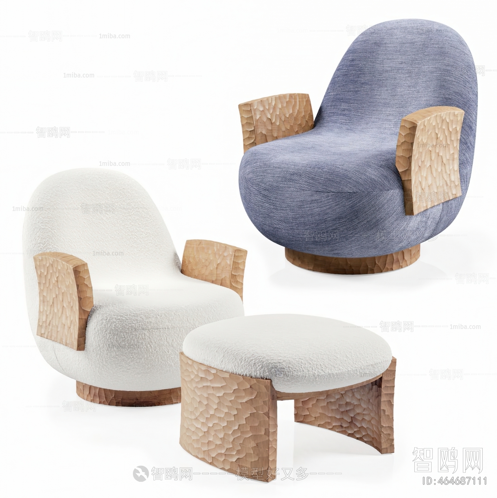 Wabi-sabi Style Single Sofa
