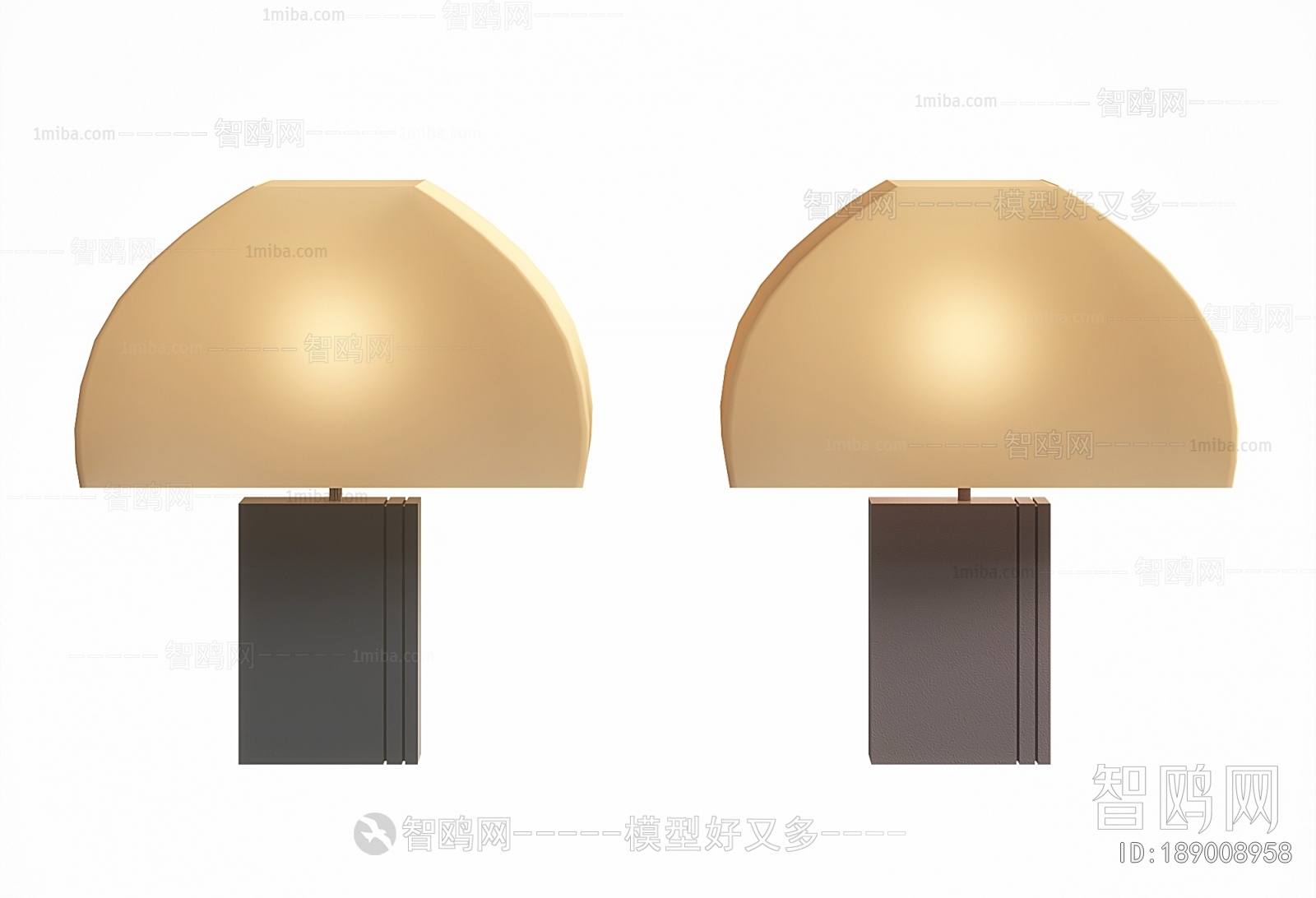 新中式蘑菇台灯