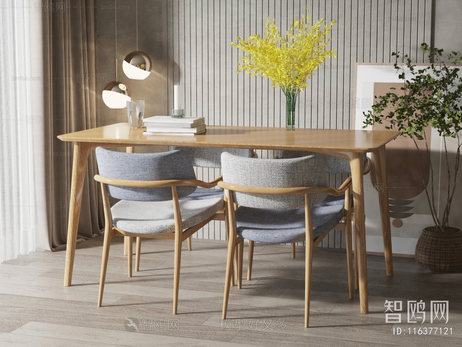 Nordic Style Dining Table And Chairs