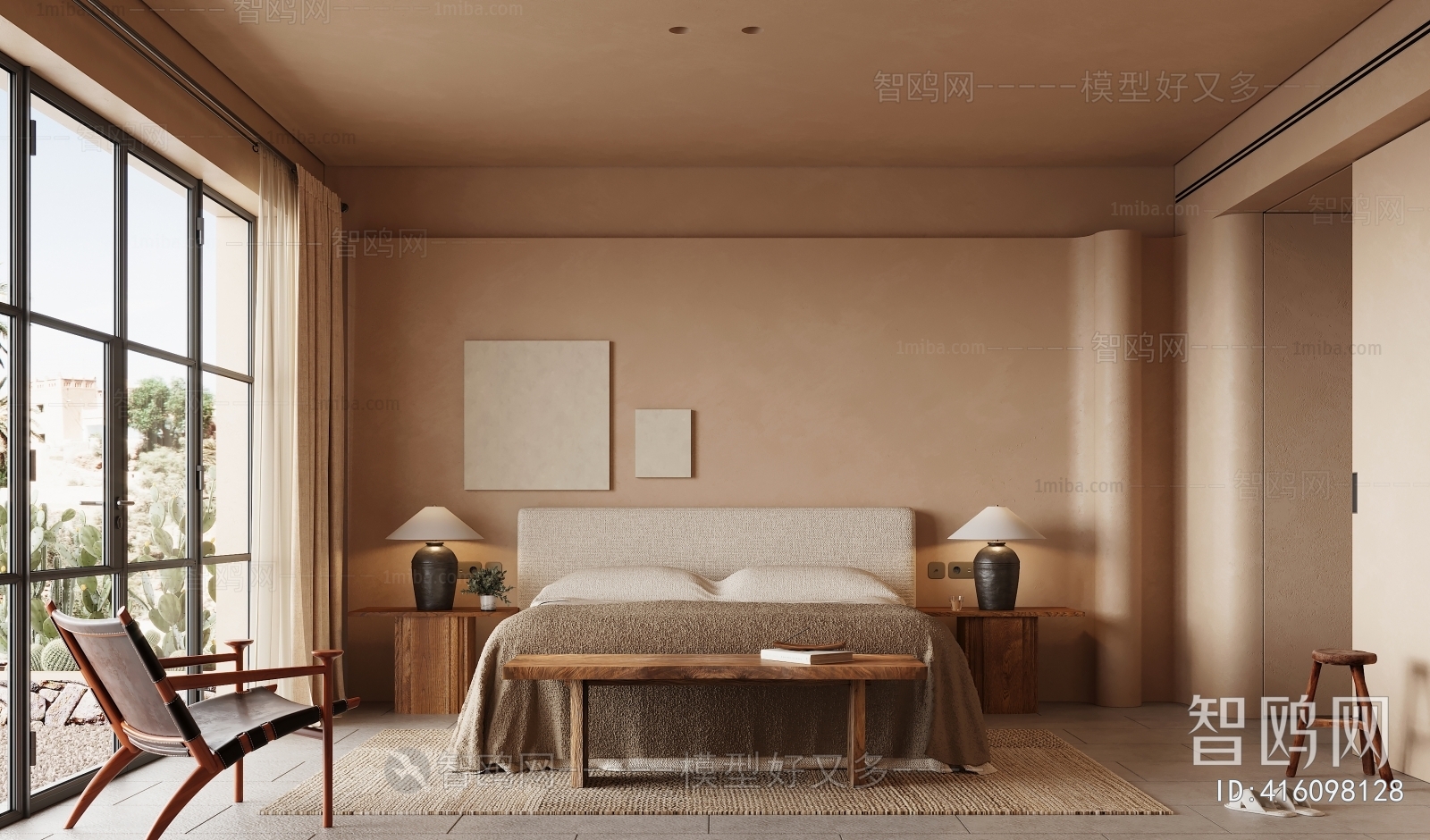 Wabi-sabi Style Bedroom