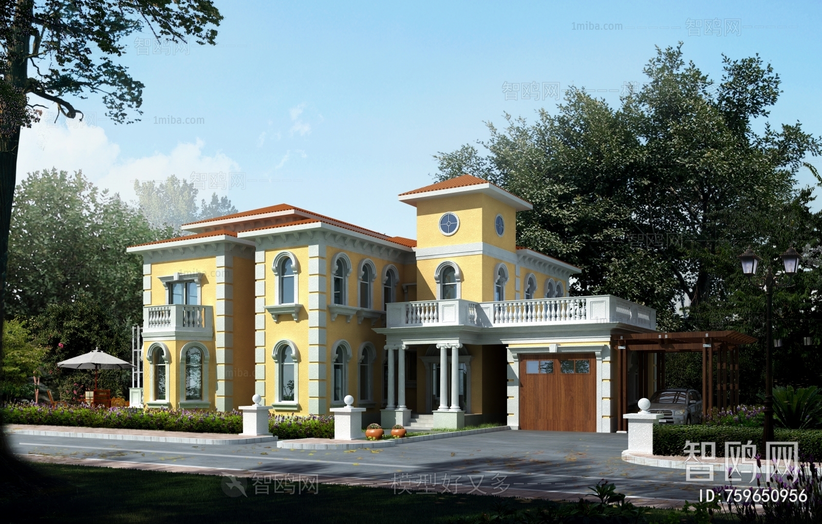 Simple European Style Villa Appearance