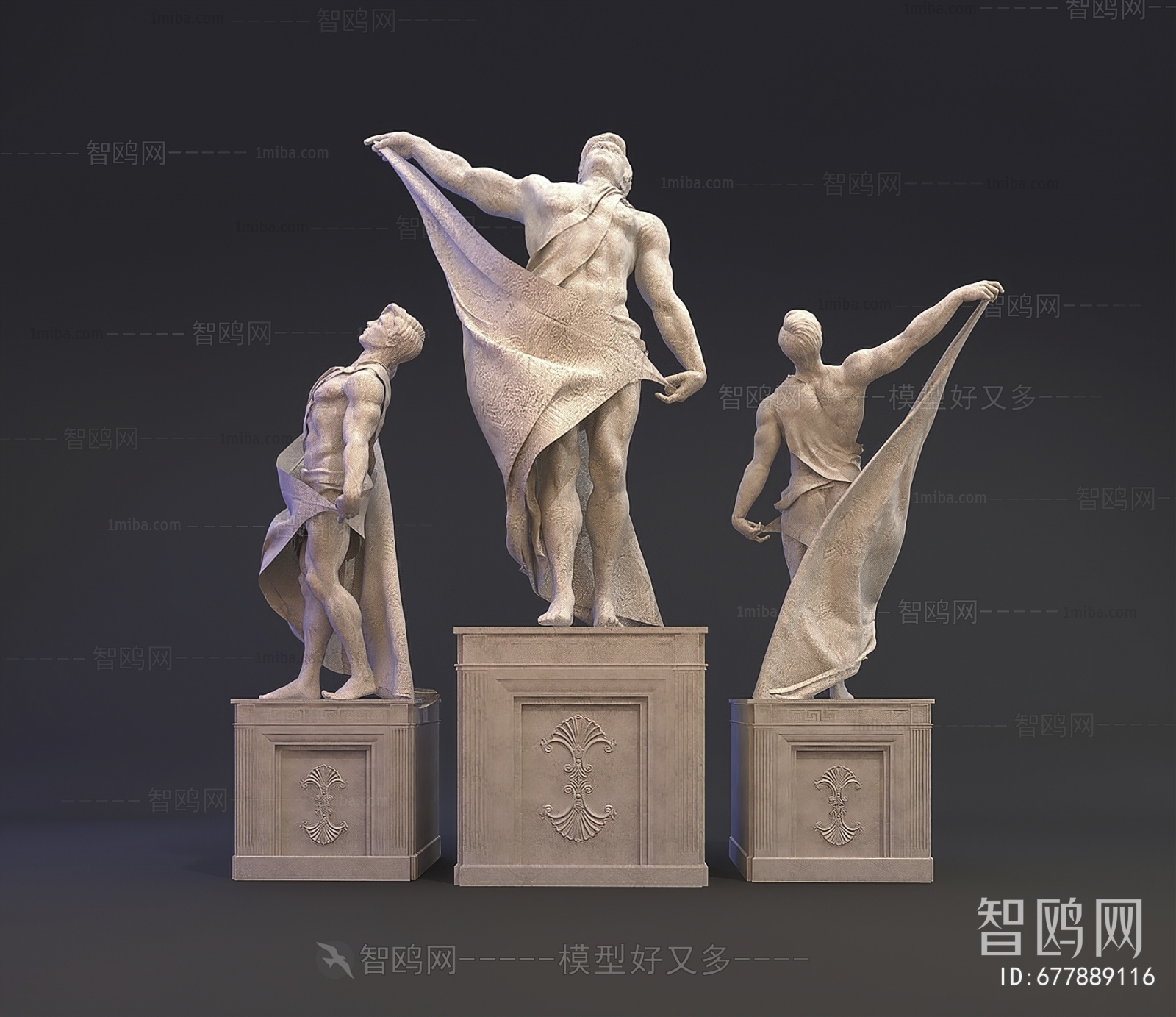 欧式罗马人物雕塑
