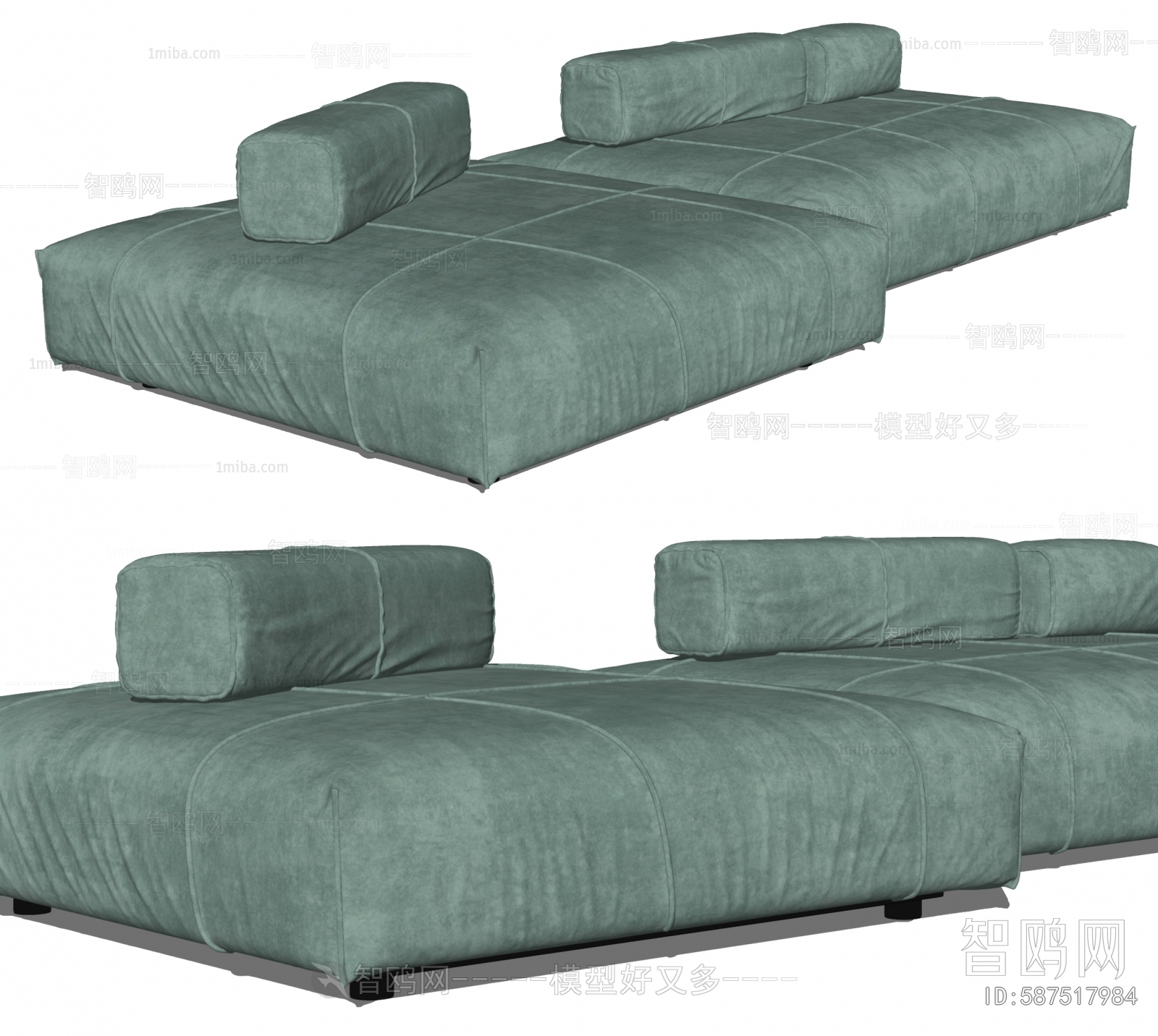 BaxterPanama现代双人沙发