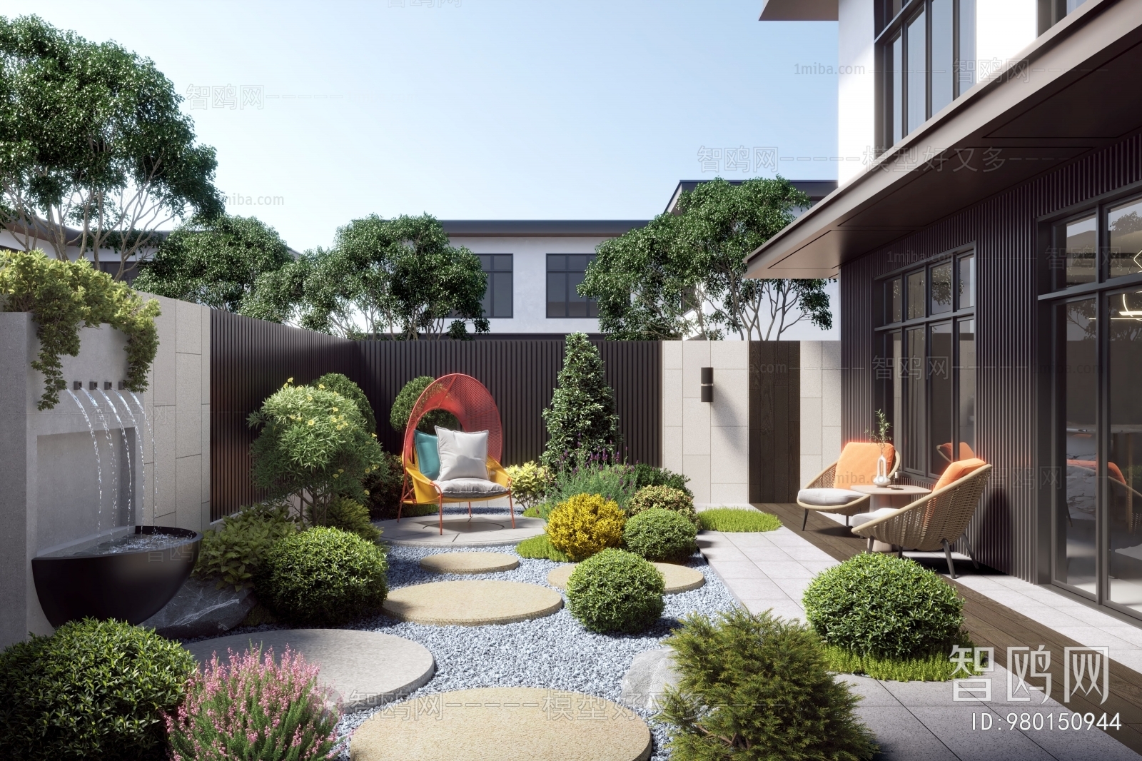 Modern Courtyard/landscape