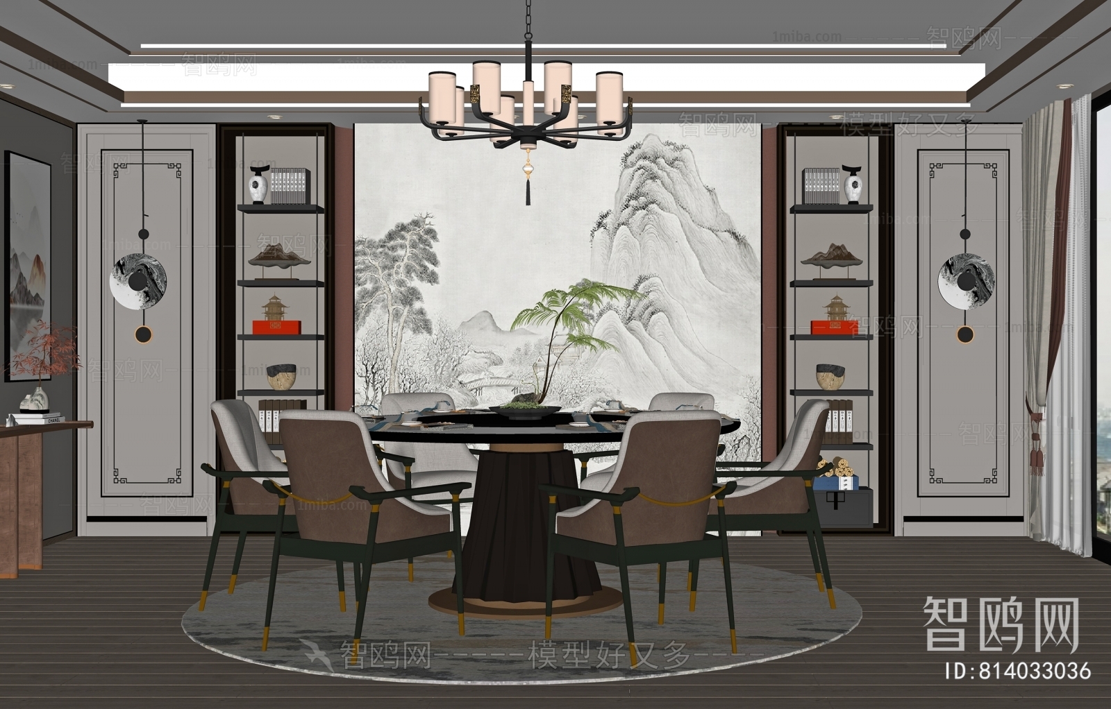 New Chinese Style Dining Room