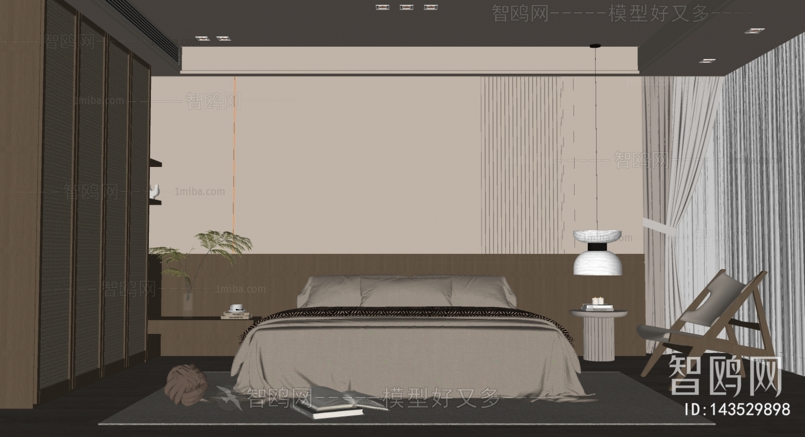 Wabi-sabi Style Bedroom