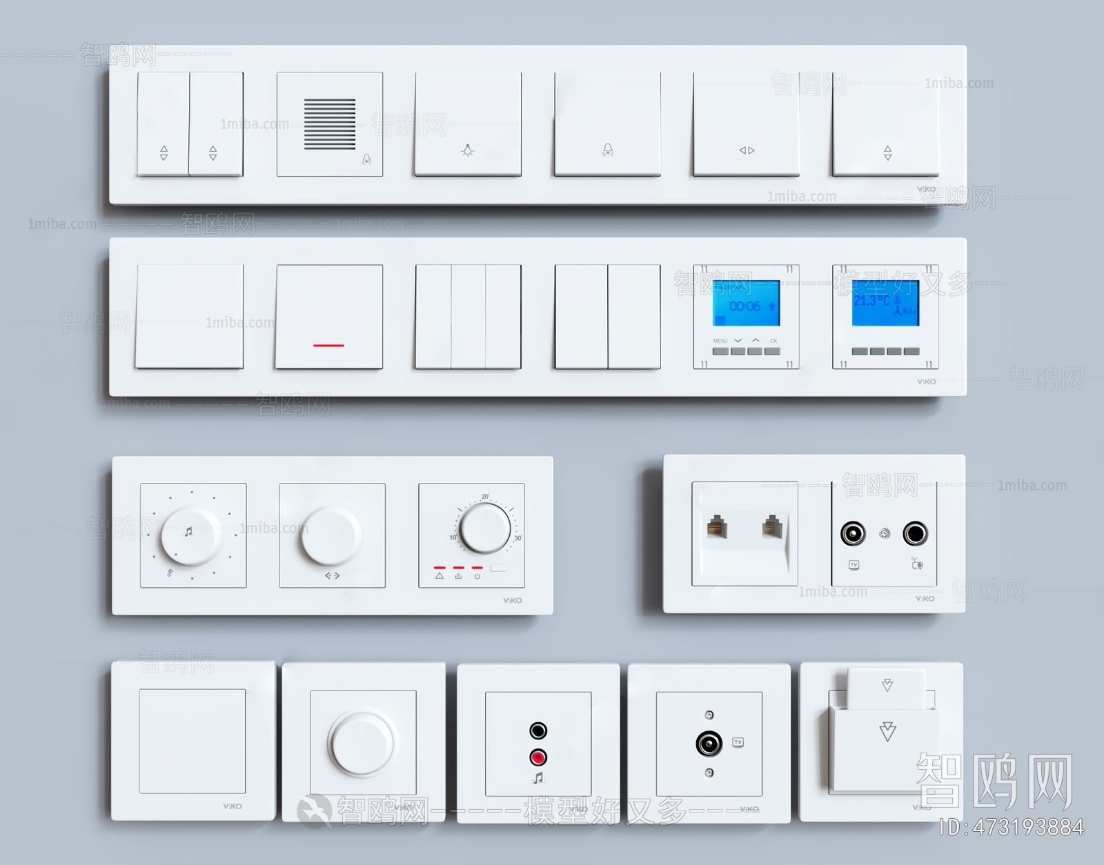 Modern Switch Socket Panel