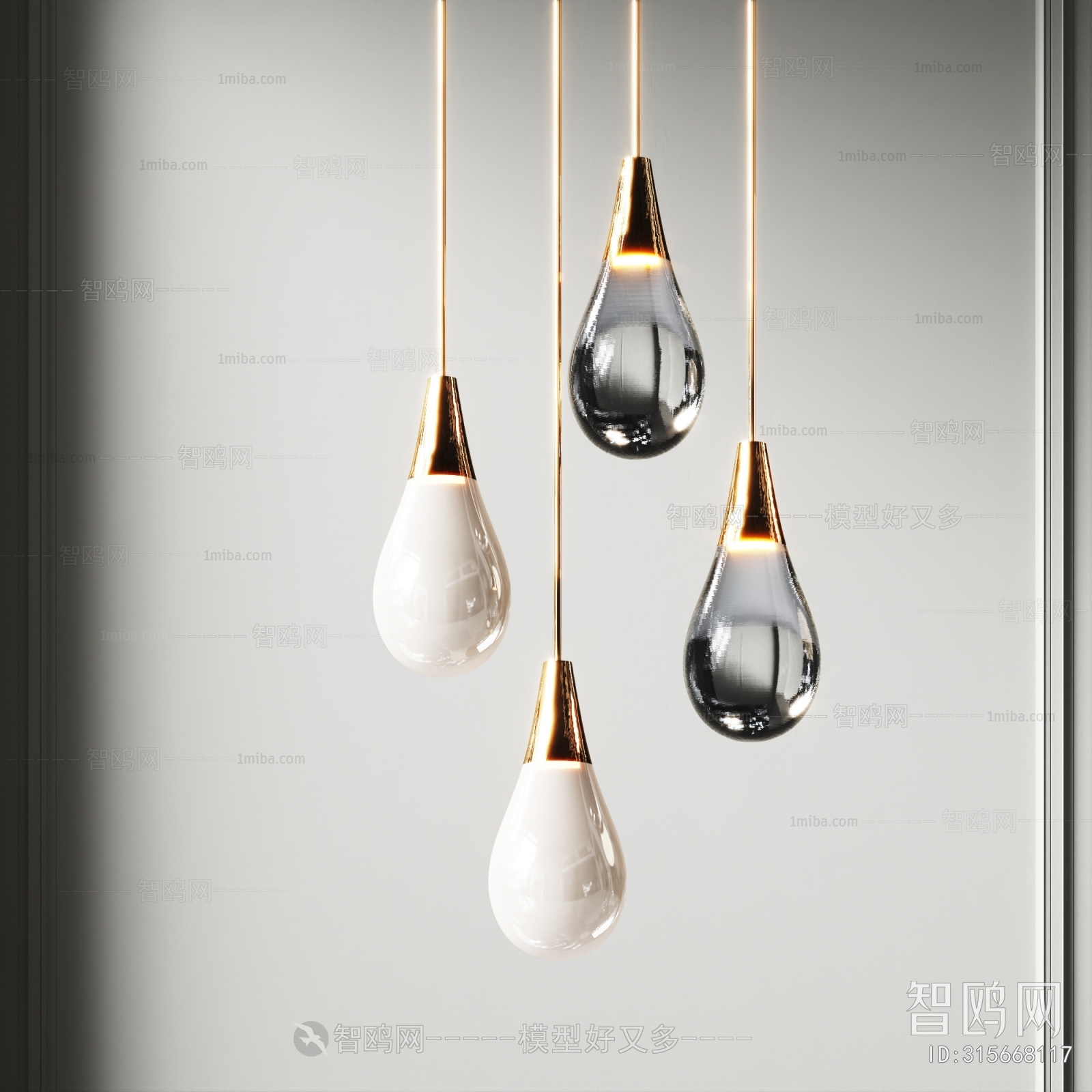 Modern Droplight 3D Model Download - Model ID.315668117 | 1miba