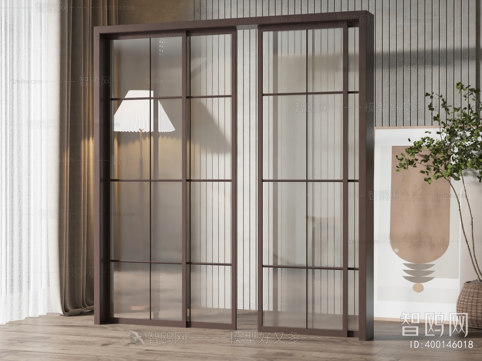 New Chinese Style Sliding Door