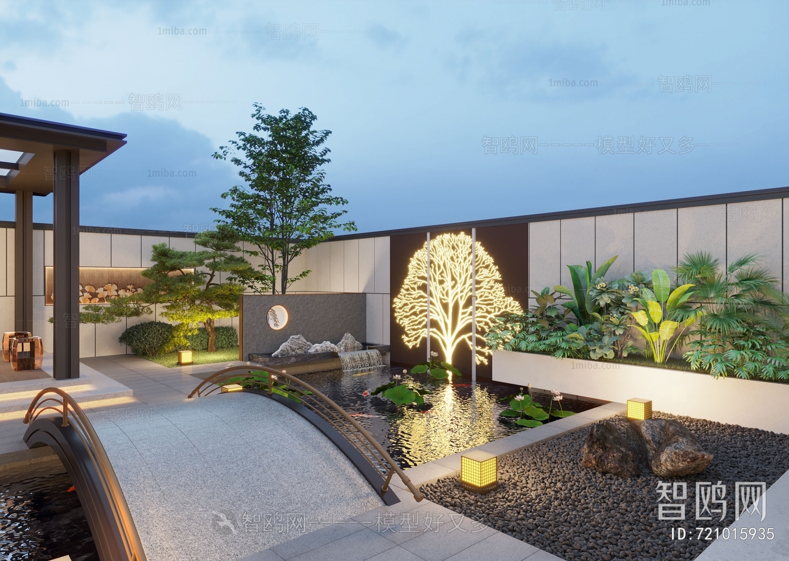 New Chinese Style Courtyard/landscape