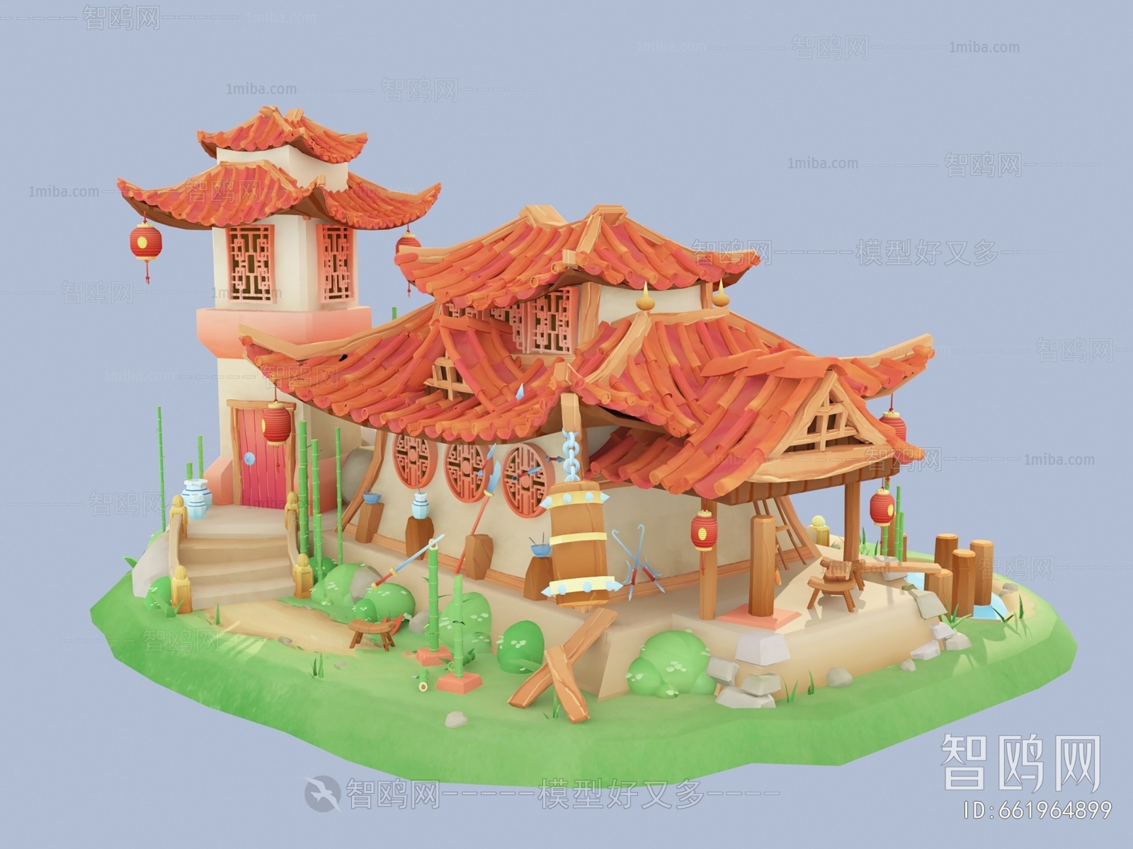 New Chinese Style Building Appearance