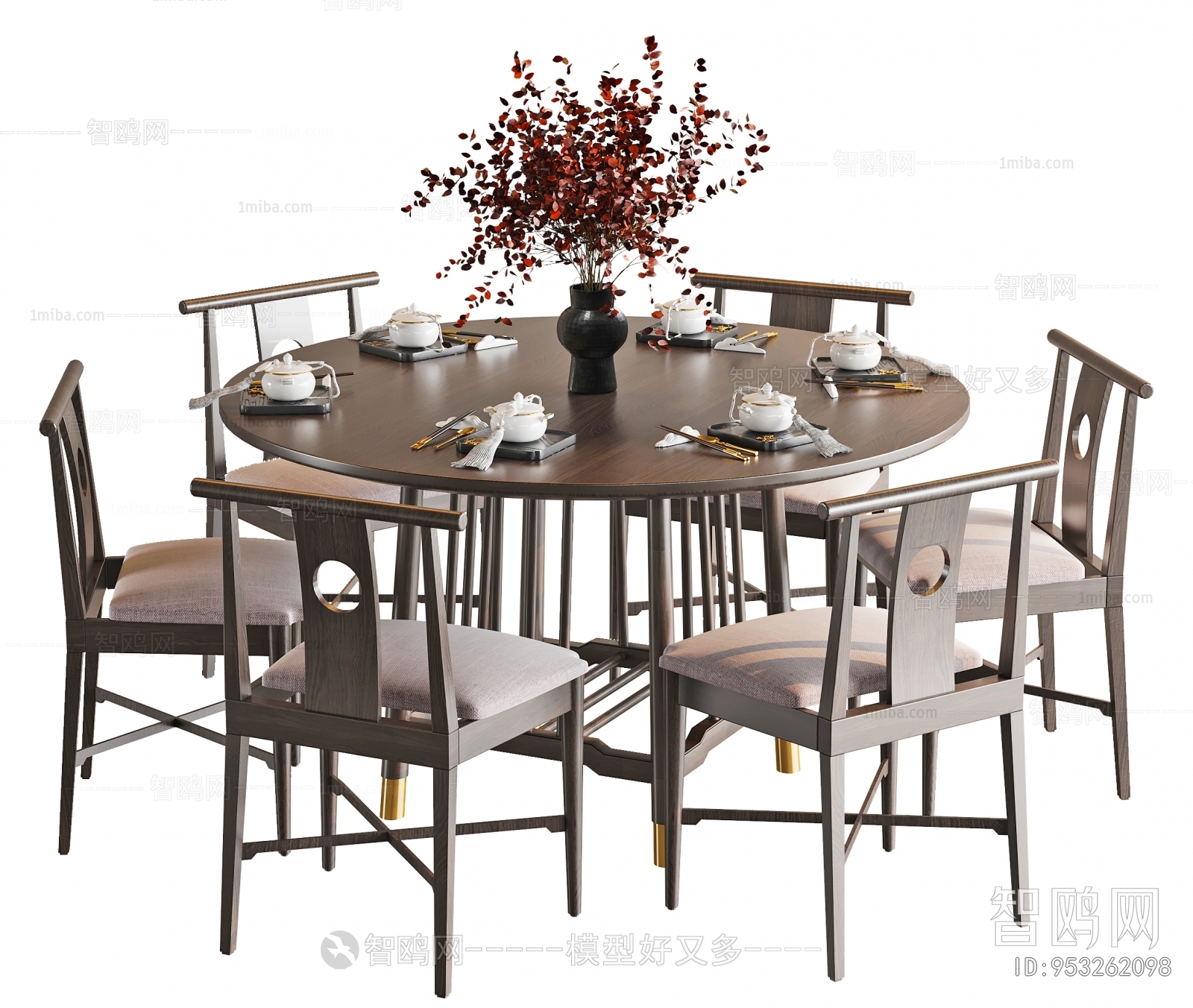 New Chinese Style Dining Table And Chairs