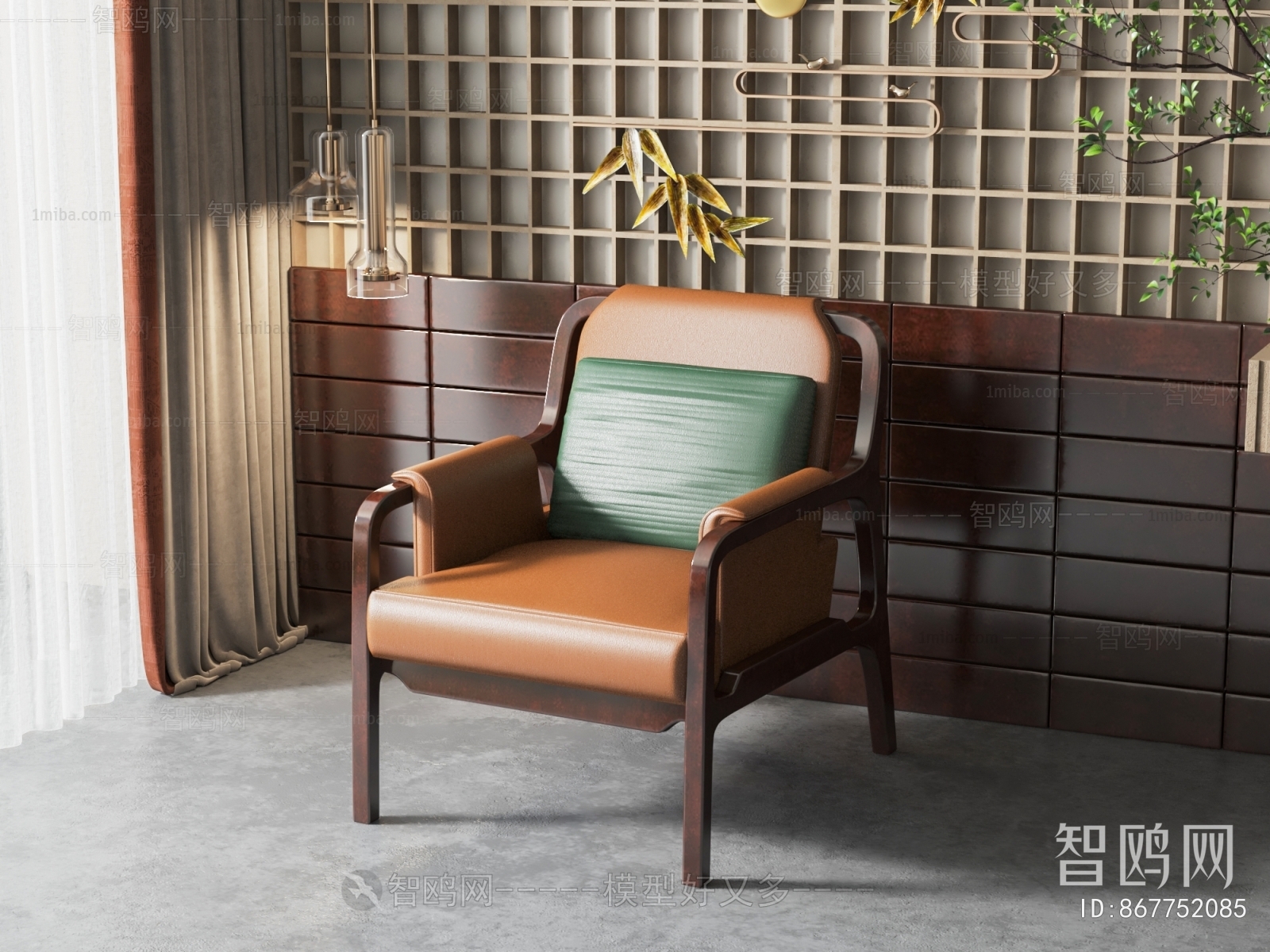 New Chinese Style Lounge Chair