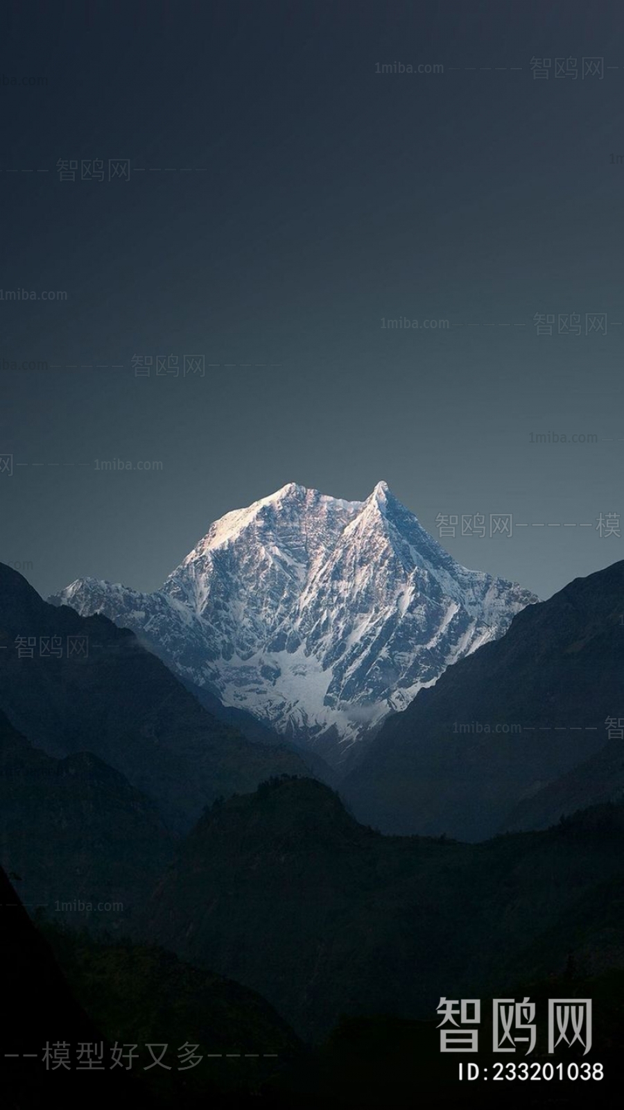 雪山风景装饰画