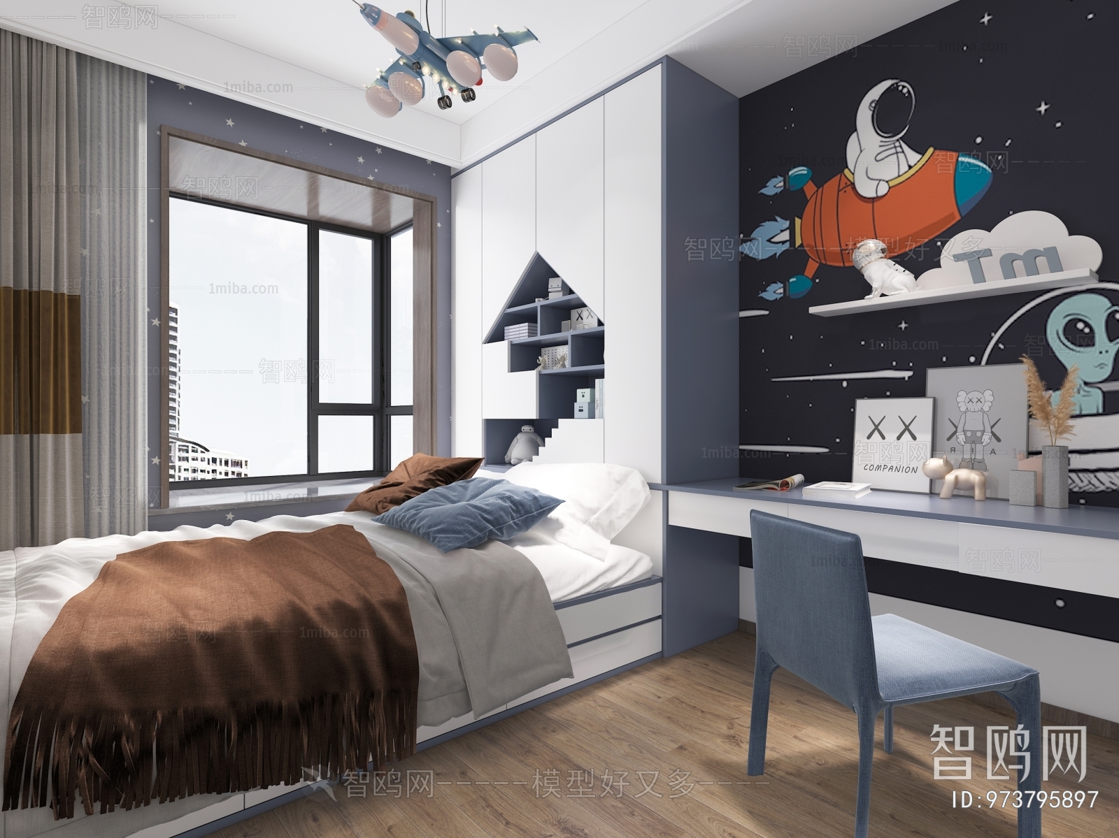 Modern Boy's Room And Son's Room