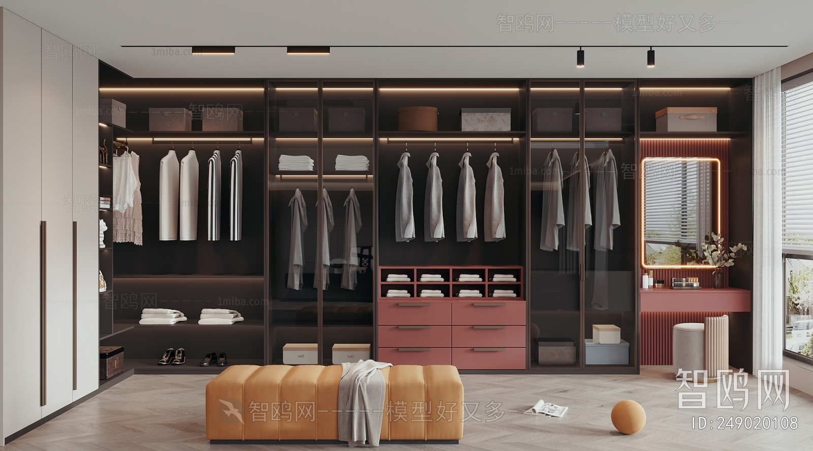 Modern Clothes Storage Area