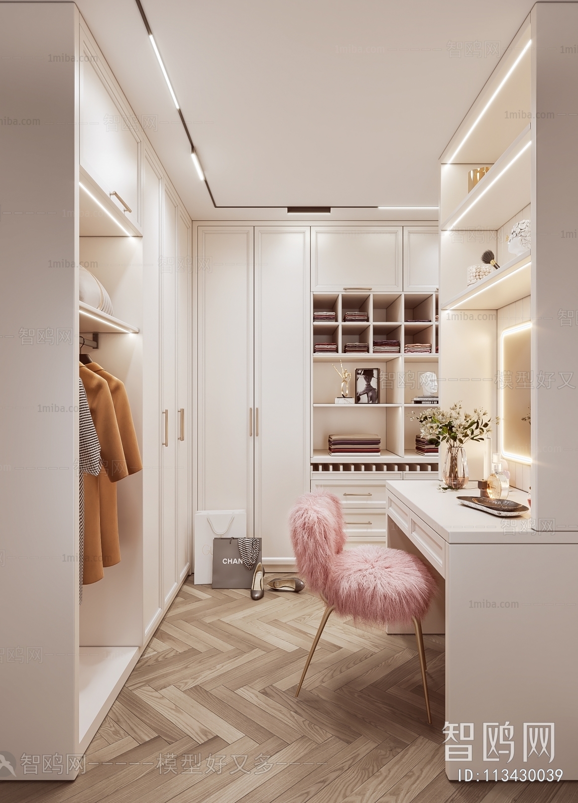 Modern Clothes Storage Area