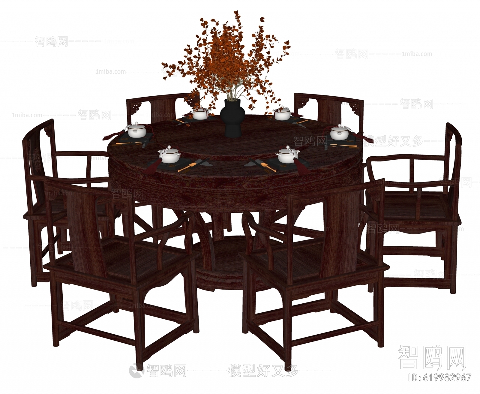 New Chinese Style Dining Table And Chairs