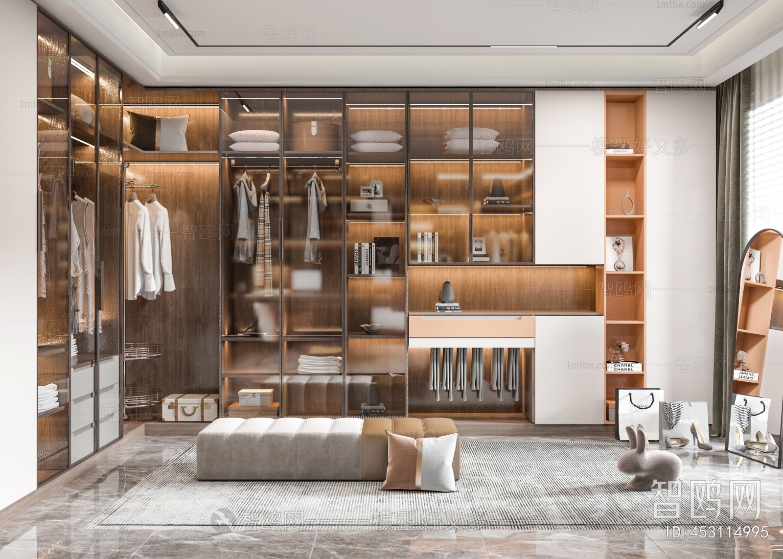 Modern Clothes Storage Area