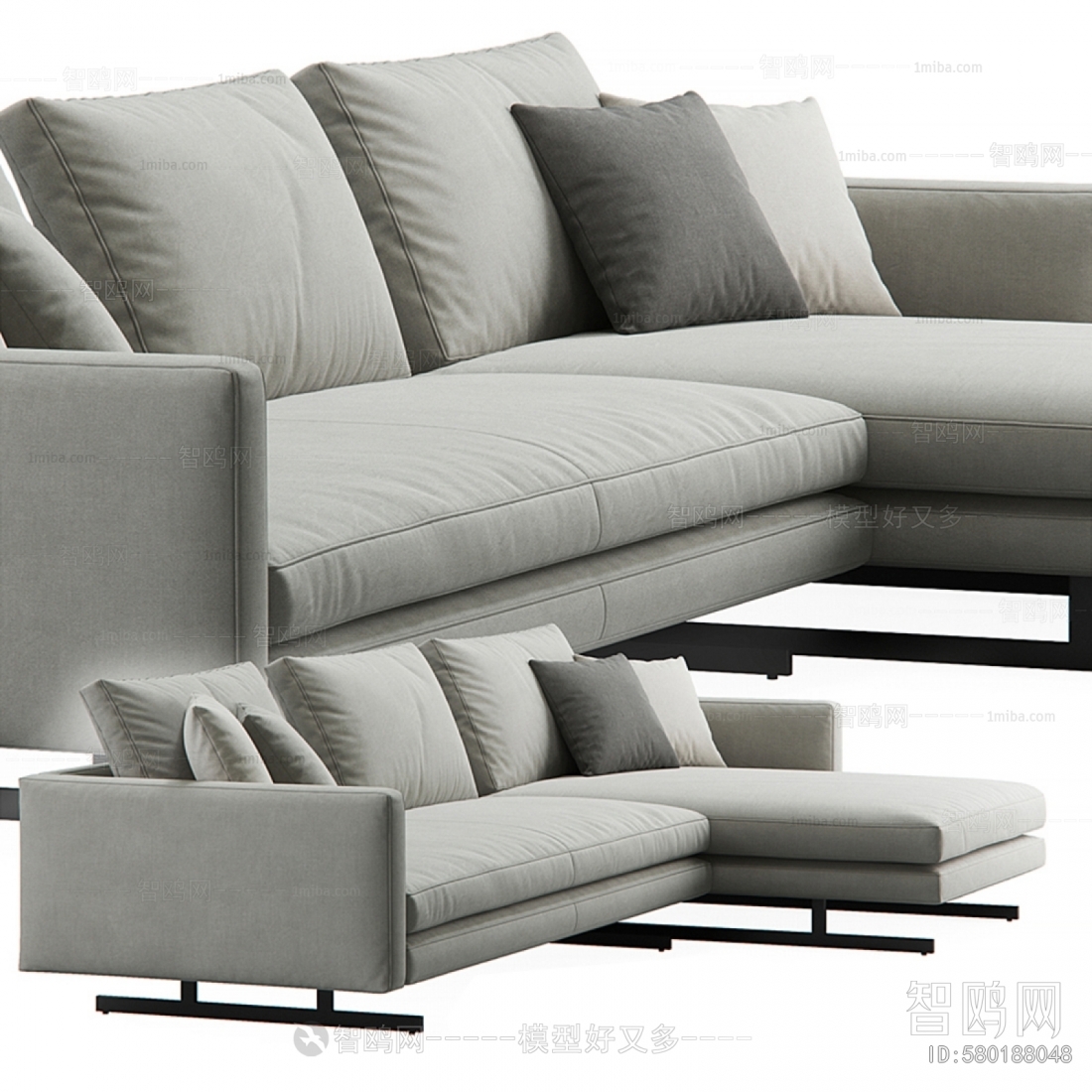 Modern Multi Person Sofa