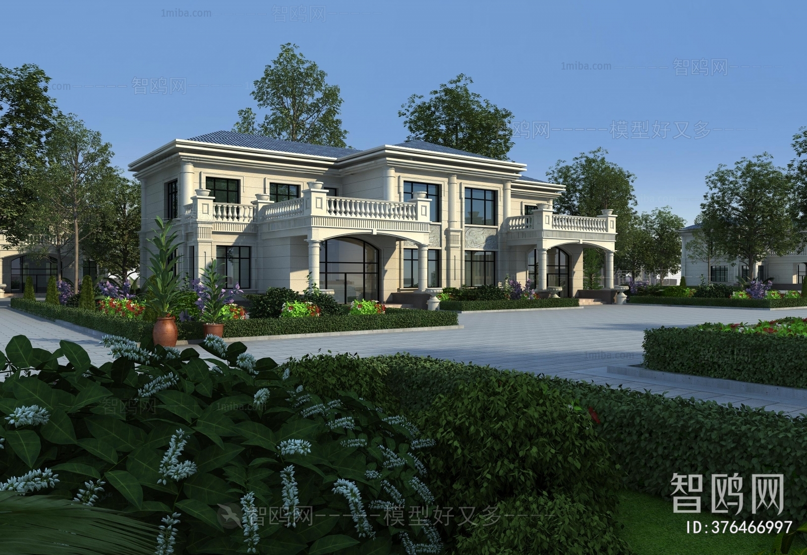 Simple European Style Villa Appearance