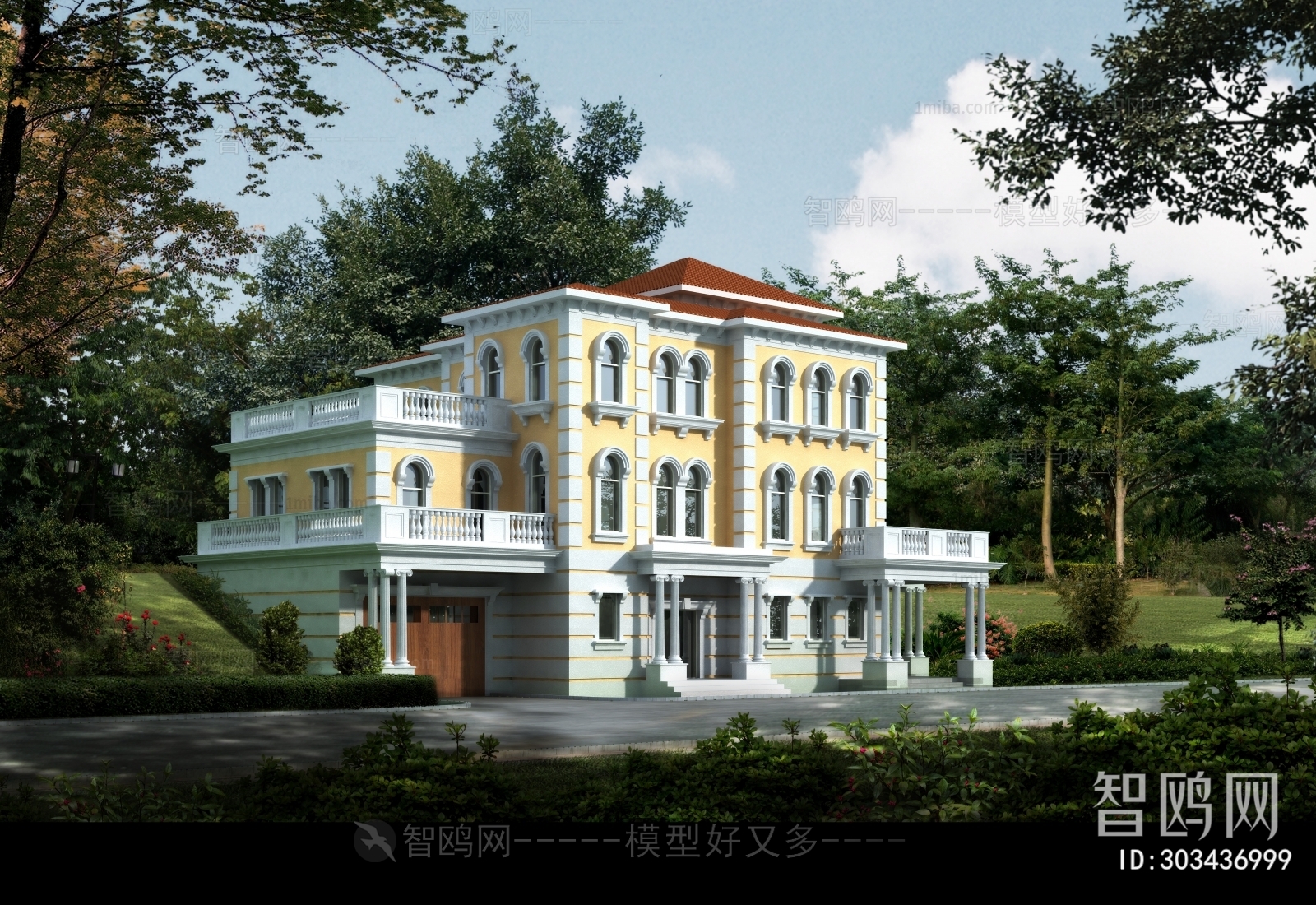 European Style Classical Style Villa Appearance