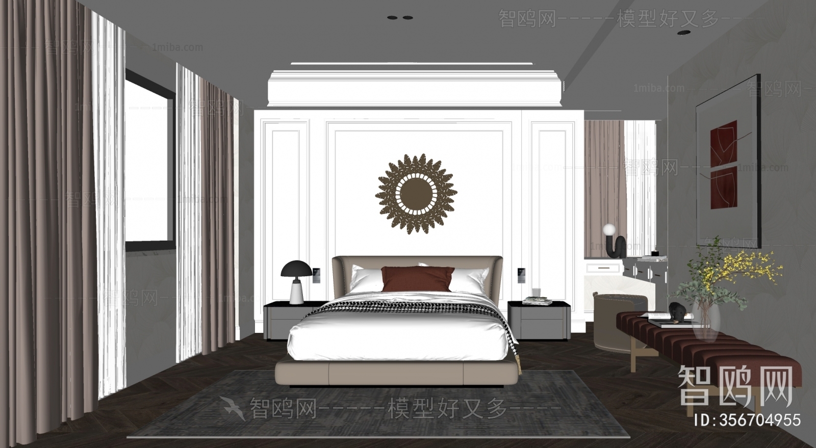 Modern European Style Bedroom