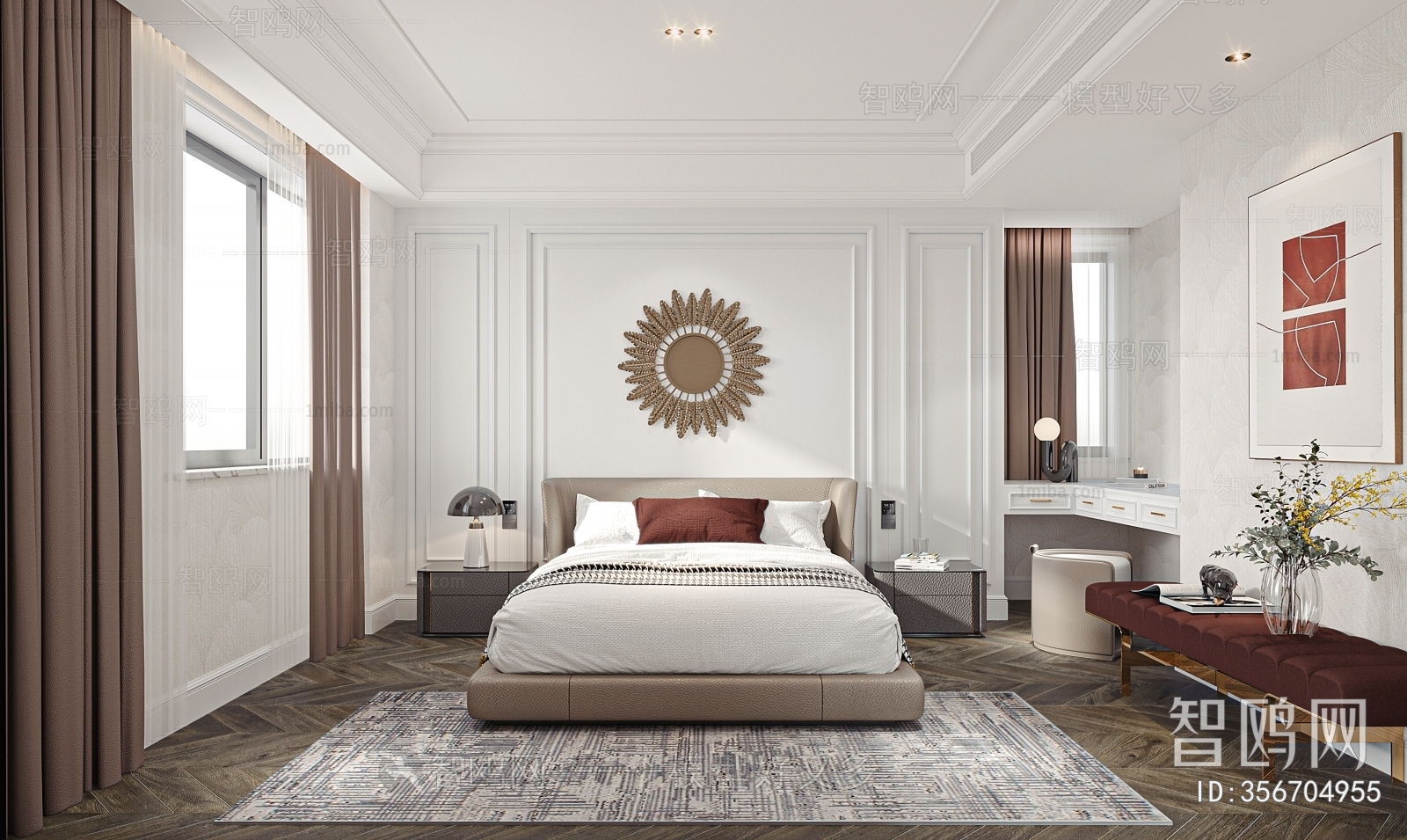 Modern European Style Bedroom