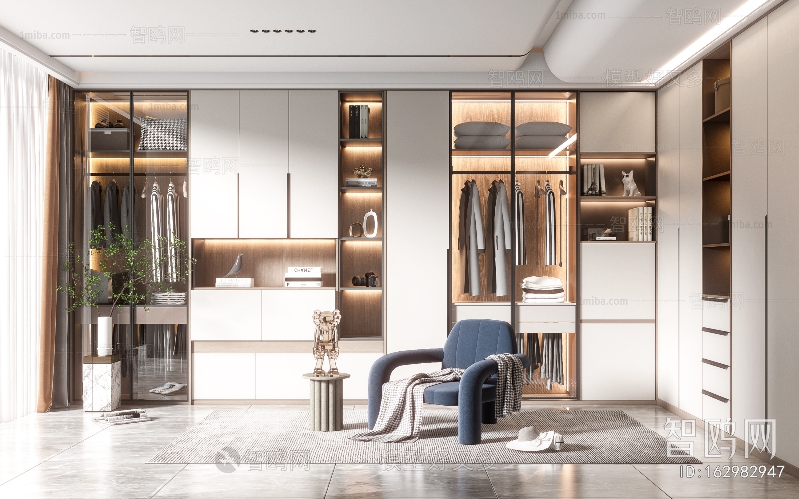 Modern Clothes Storage Area