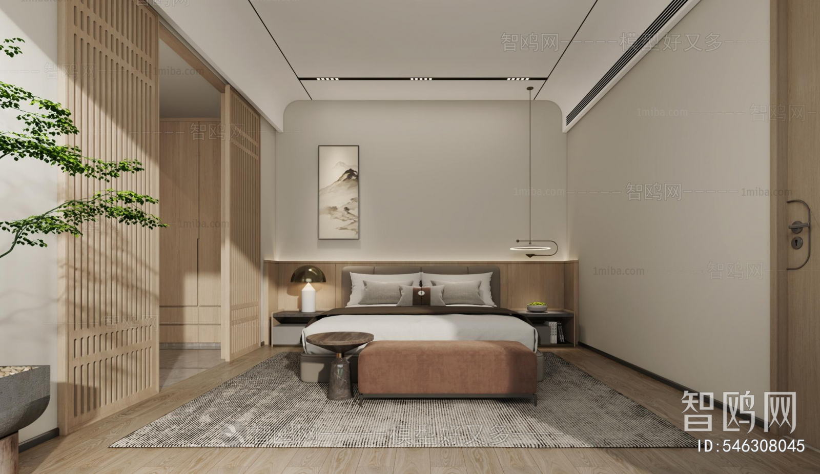 New Chinese Style Bedroom