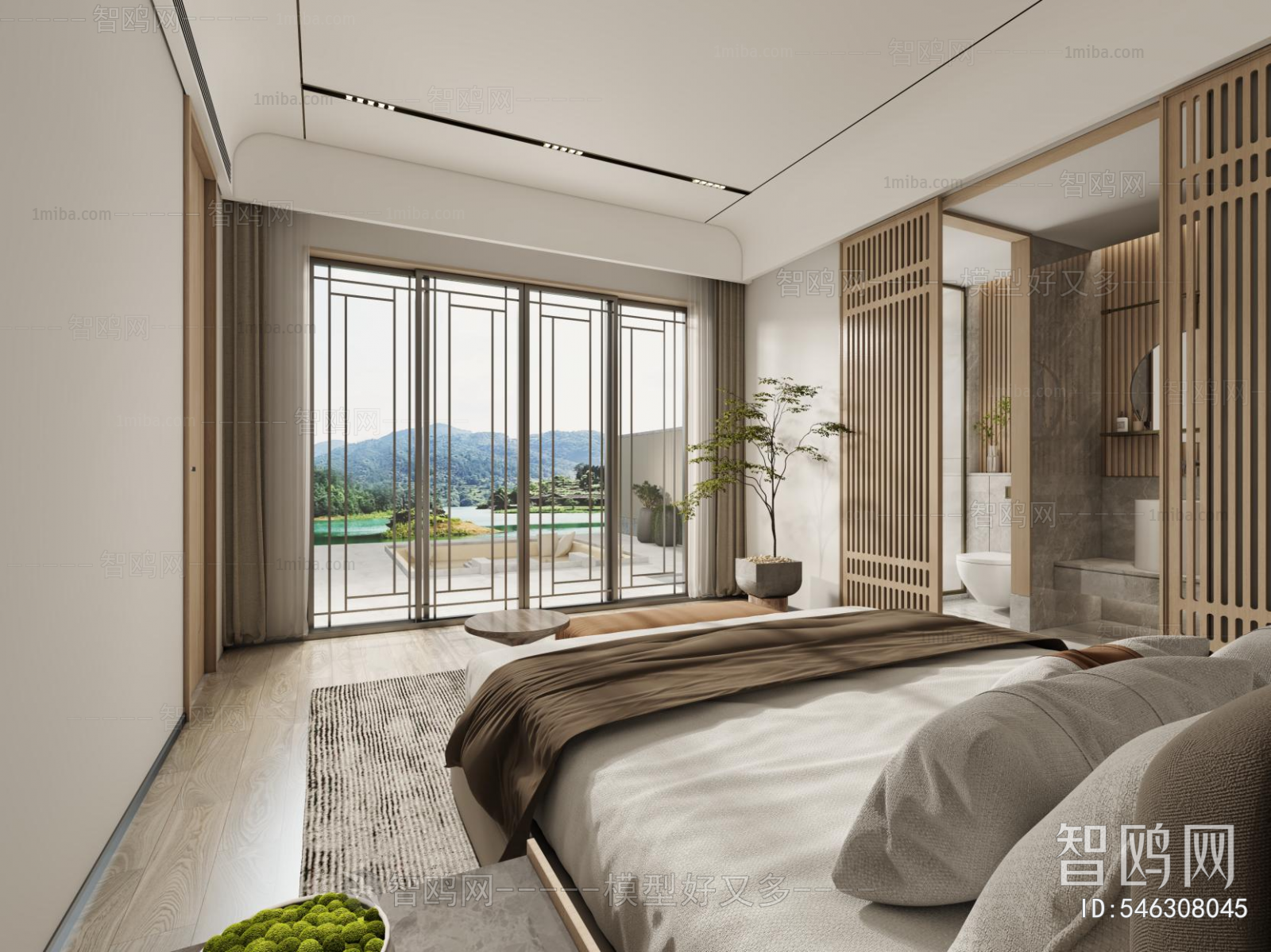 New Chinese Style Bedroom