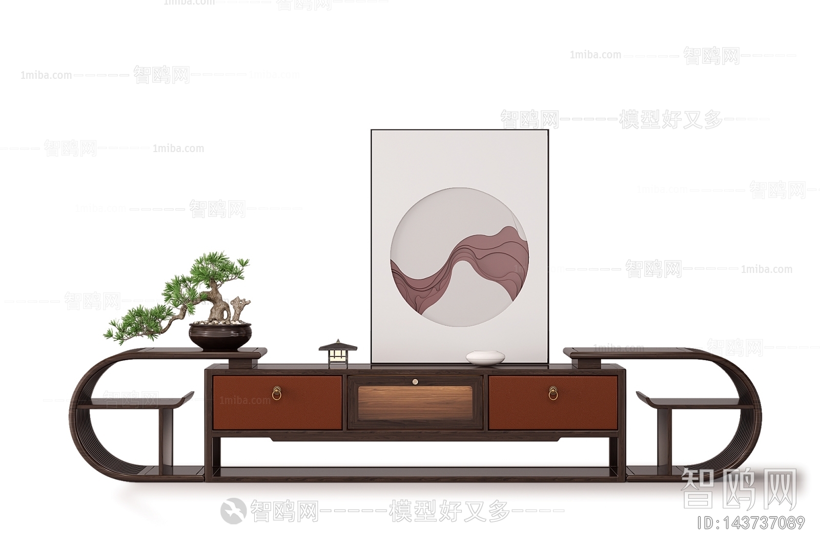 New Chinese Style TV Cabinet