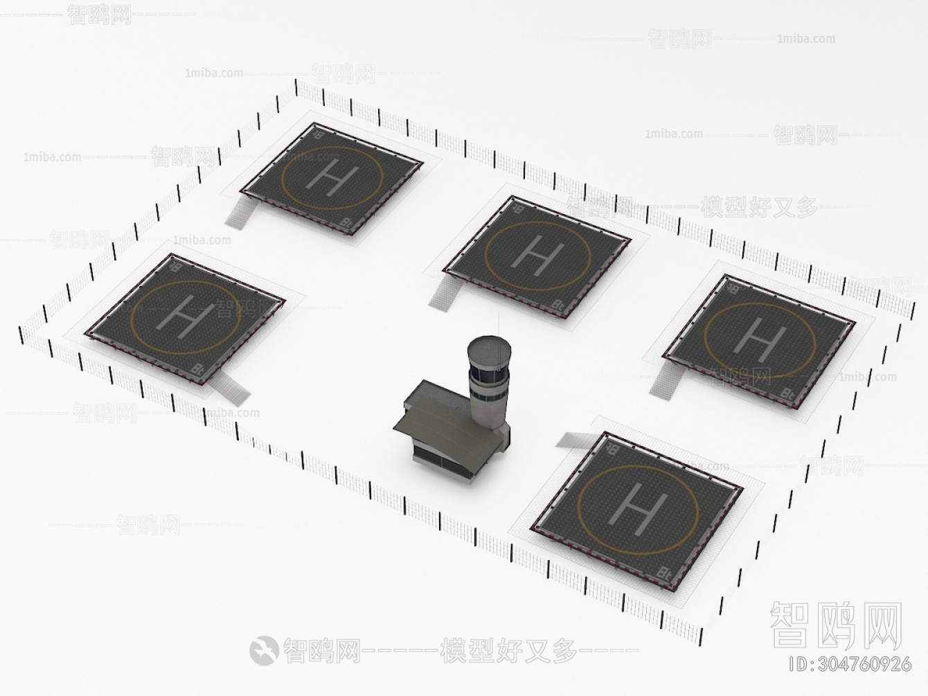 现代直升机停机坪