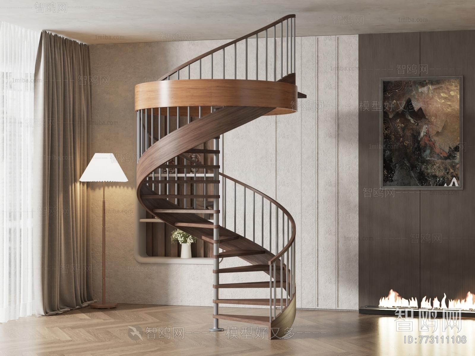 Modern Rotating Staircase