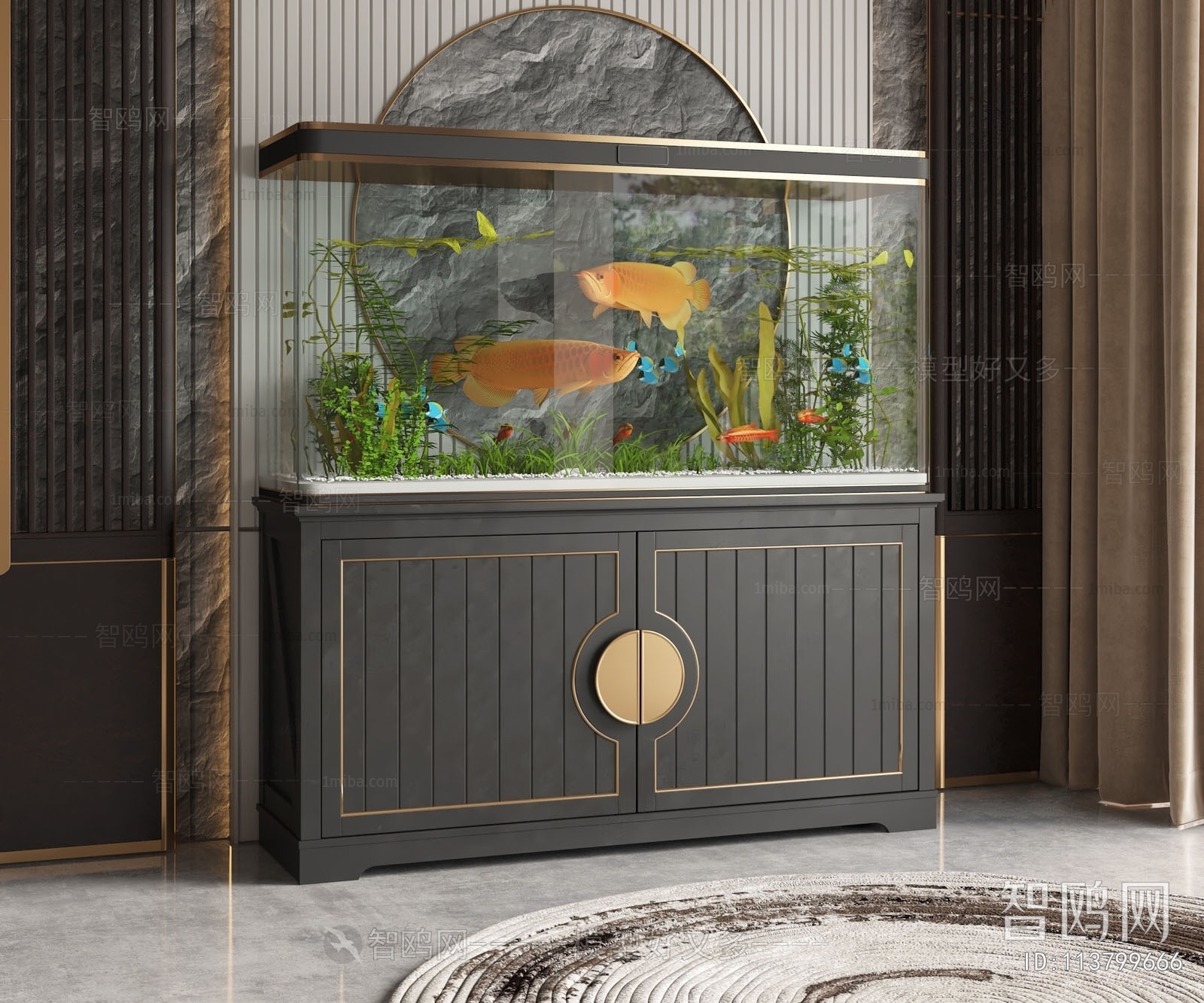 New Chinese Style Fish Tank